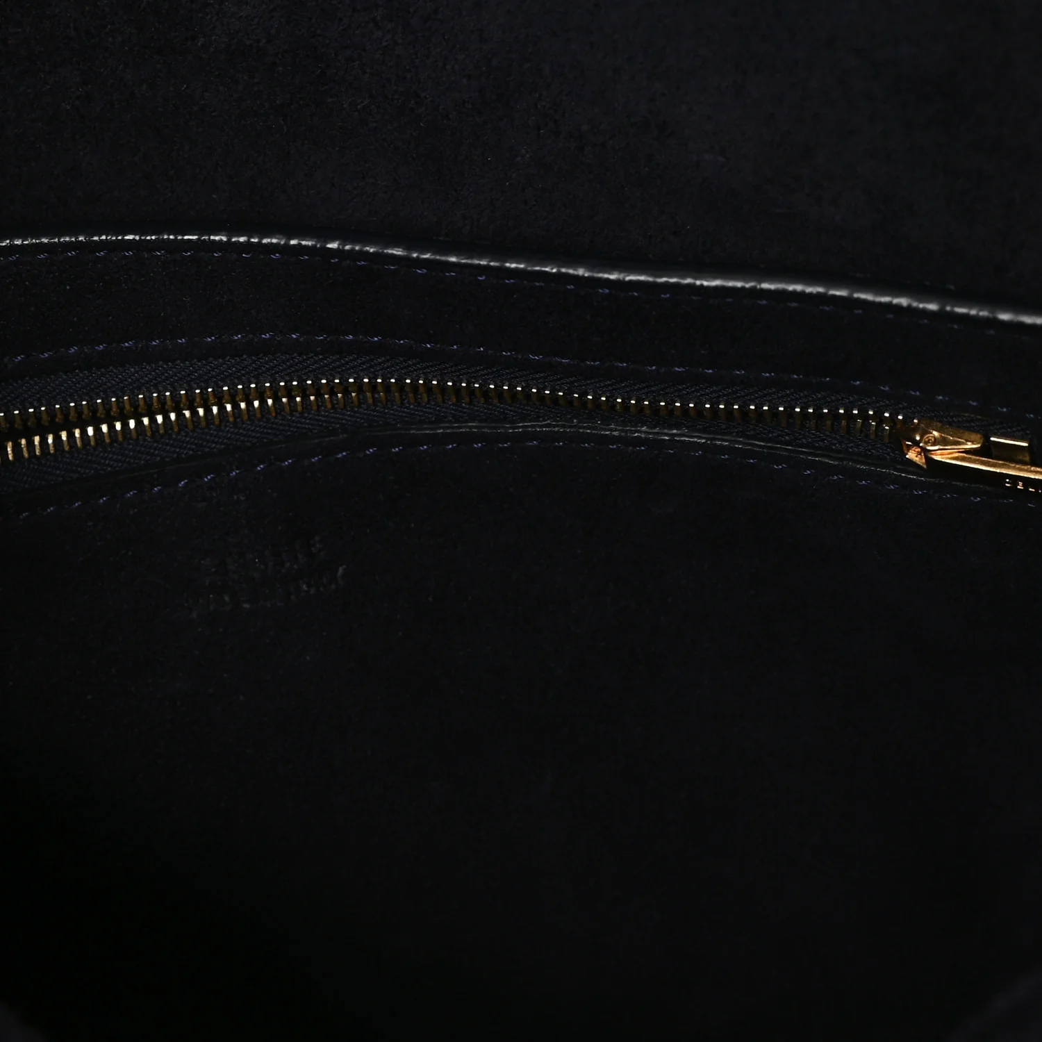 Soft Grained Calfskin Sangle Bucket Bag Navy Blue