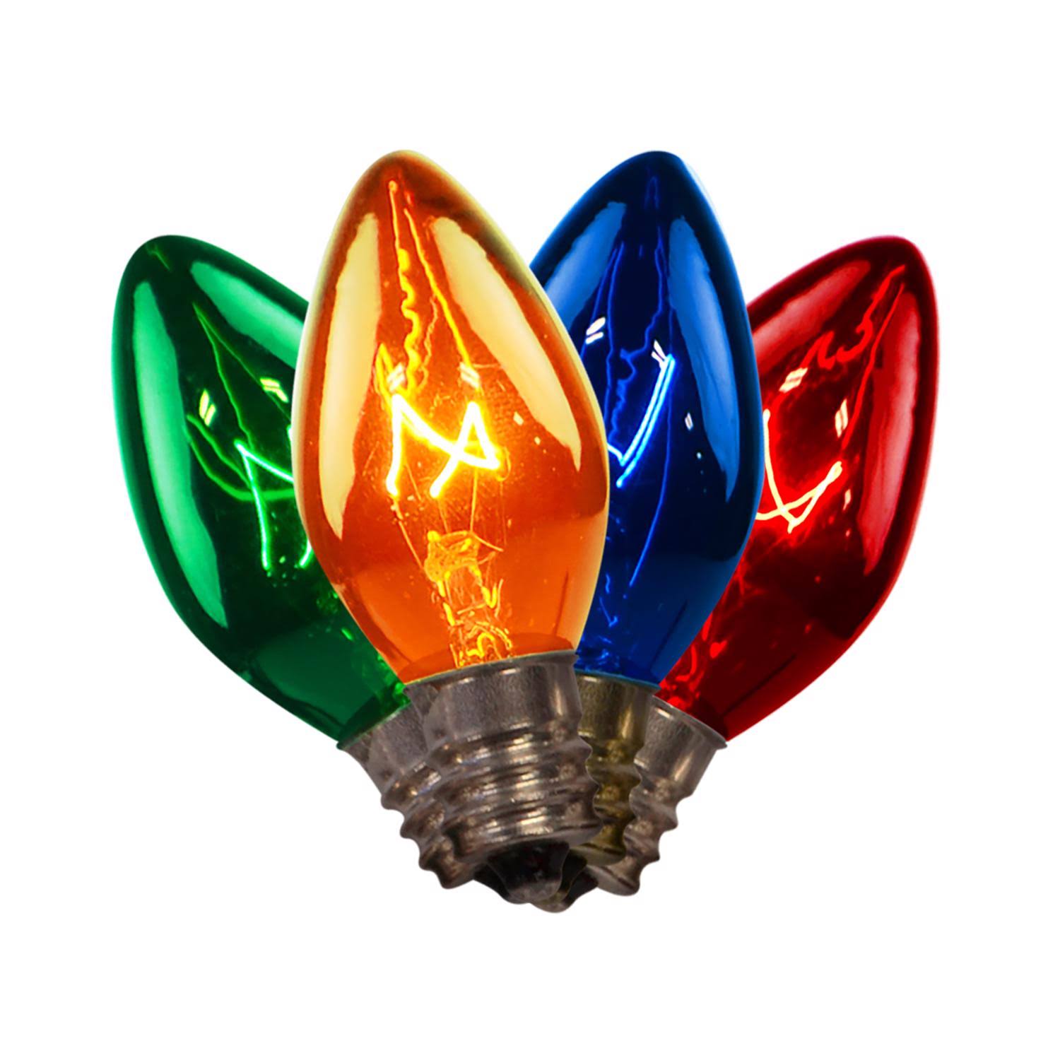 Celebrations Uyru2212 C7 Replacement Bulbs, Multicolored