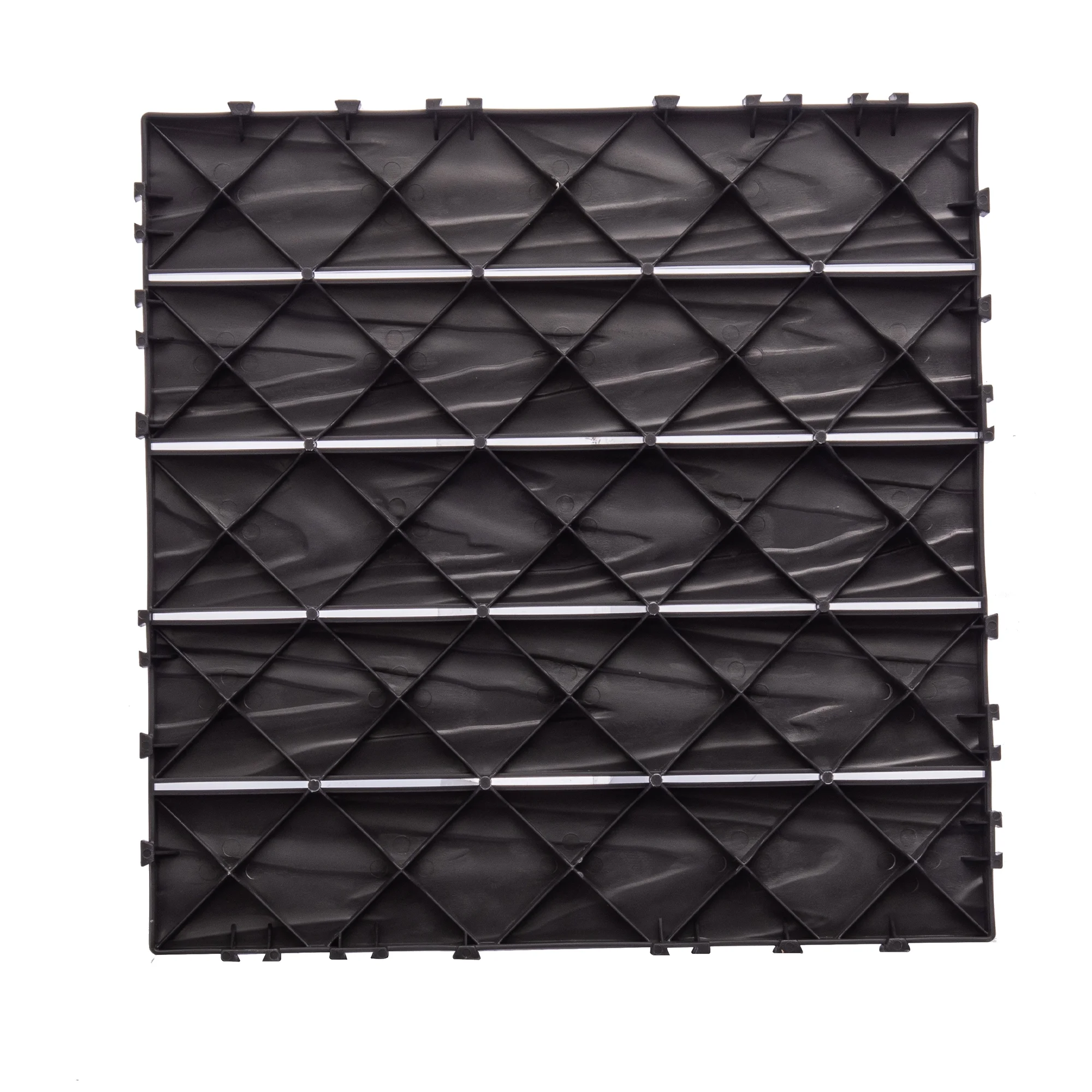 76-Pack Plastic Interlocking Deck Tiles 68.80 Sq.Ft Outdoor Plastic Flooring Super Durable Waterproof All-Weather Indoor/Outdoor(Gray) - Image 6