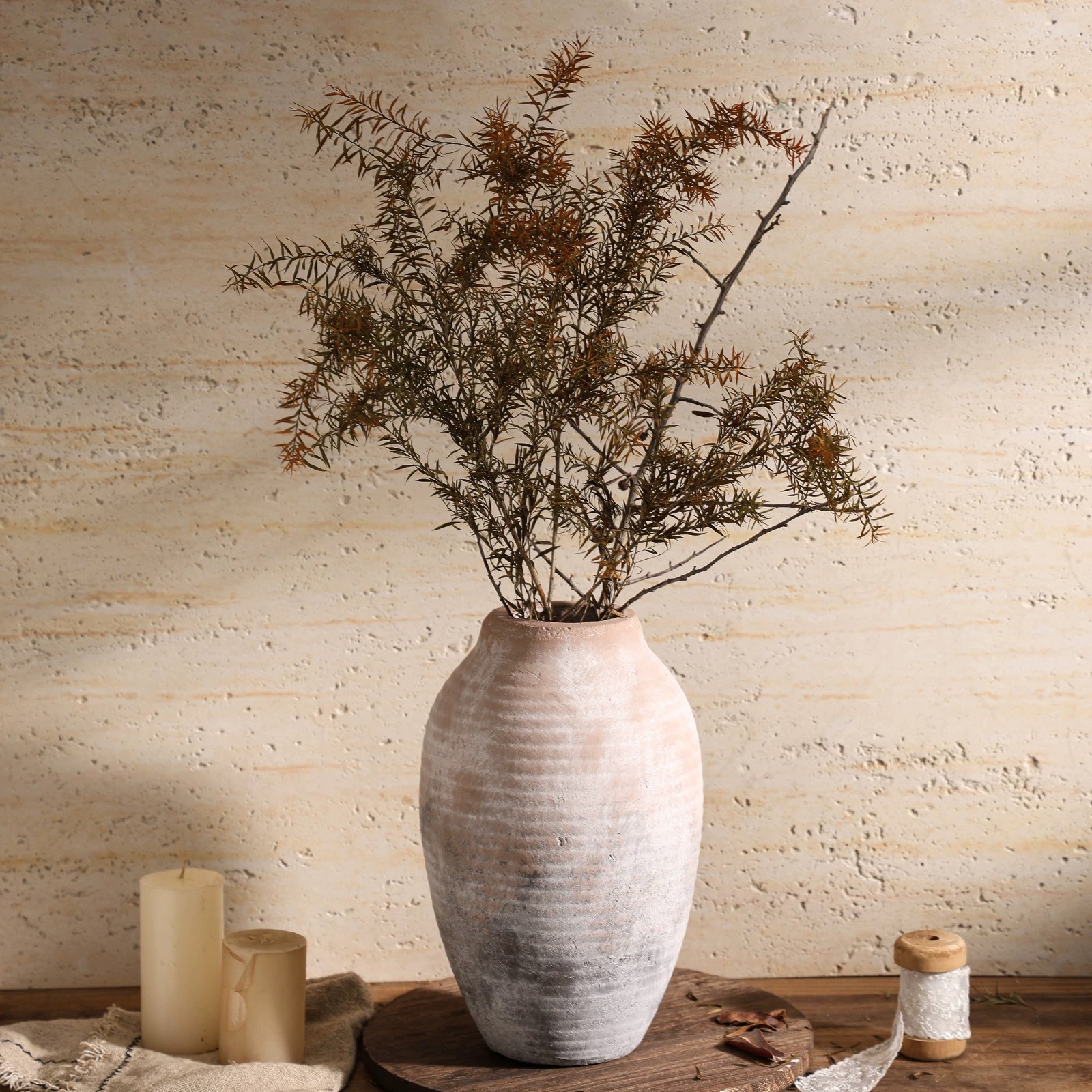 Wedding Decor Bud Vase Home Decor Table Decoration Rustic Ornament Terracotta Vases for Flower