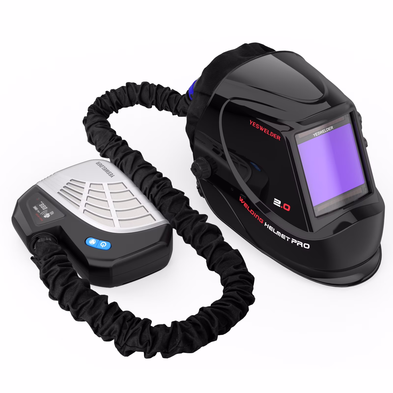 YESWELDER LYG - M800H Powered Air Purifying Welding Helmet with Auto - Darkening Lens