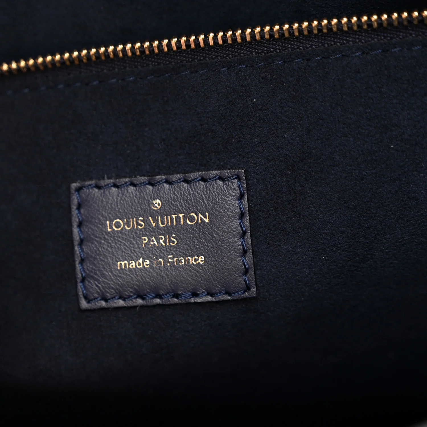 Calfskin Mahina Braided On My Side MM Navy Blue