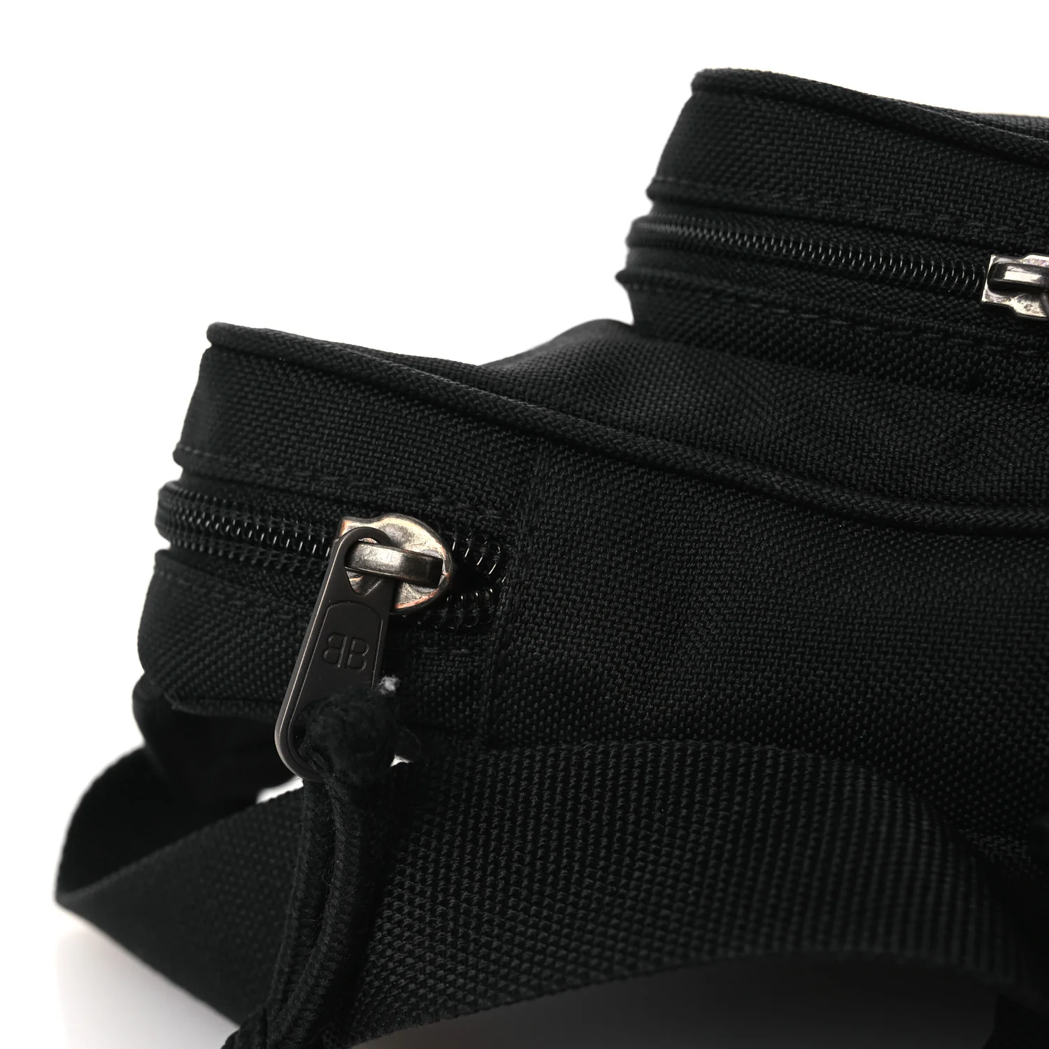 Nylon Logo Explorer Crossbody Messenger Bag Black