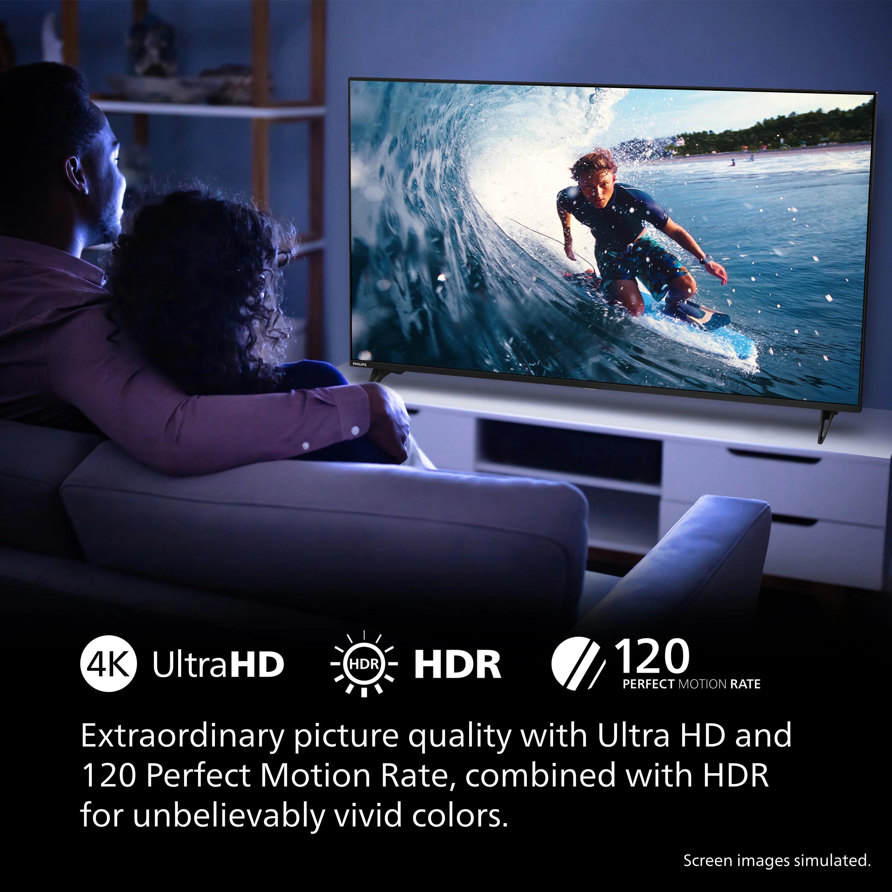 Philips 60 Class 4K Ultra HD (2160p) Google Smart LED TV (60PUL7555/F7)