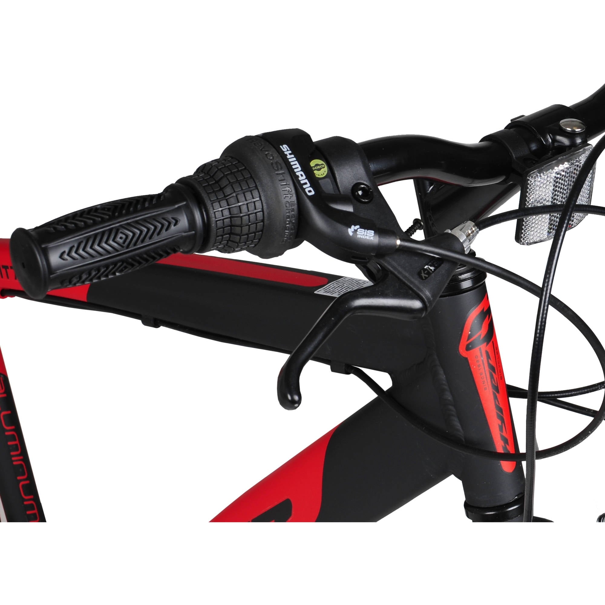 Bicycle 700c Men's Spin fit Hybrid Bike. Black and Red
