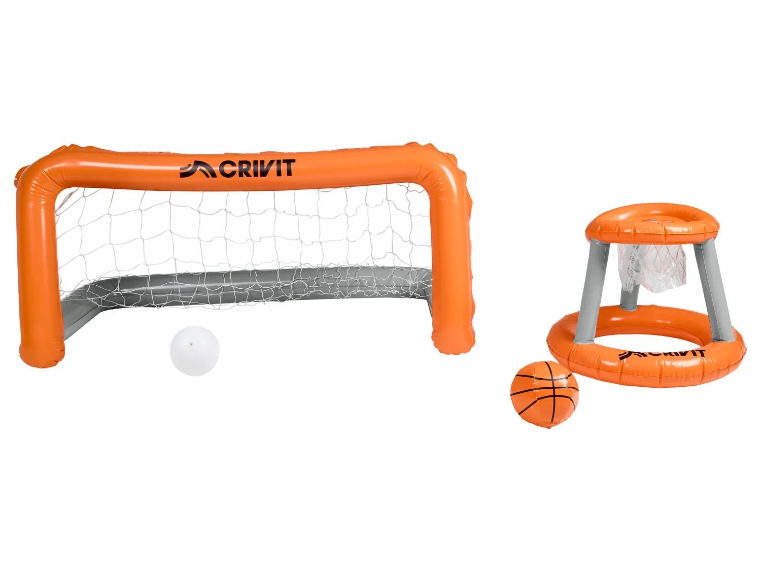 CRIVIT Filet daqua volley gonflable ou set de but et panier gonflables