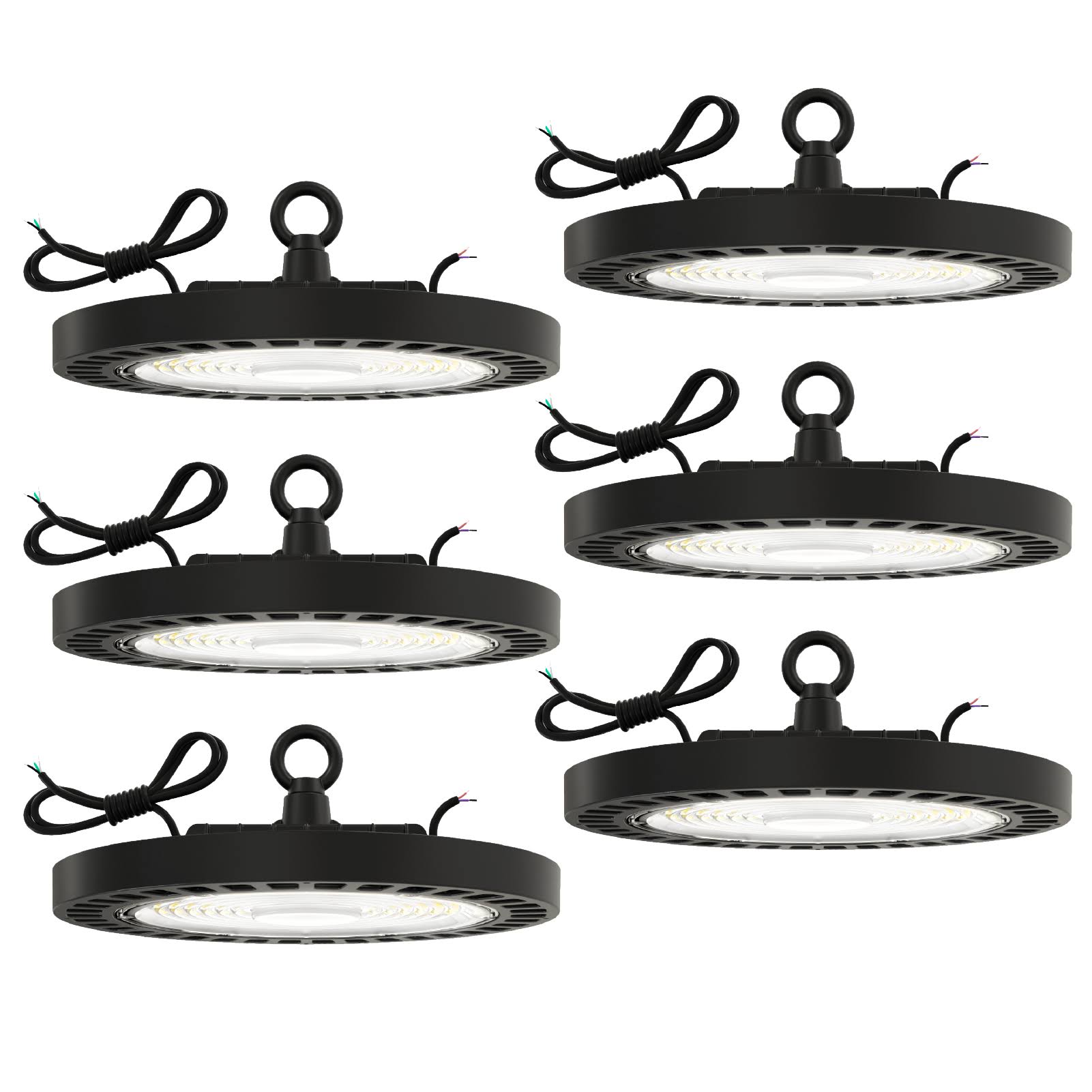 Sunco Lighting Ufo LED High Bay Light, Lighting for Warehouse, 5000K, UL 6 Pack