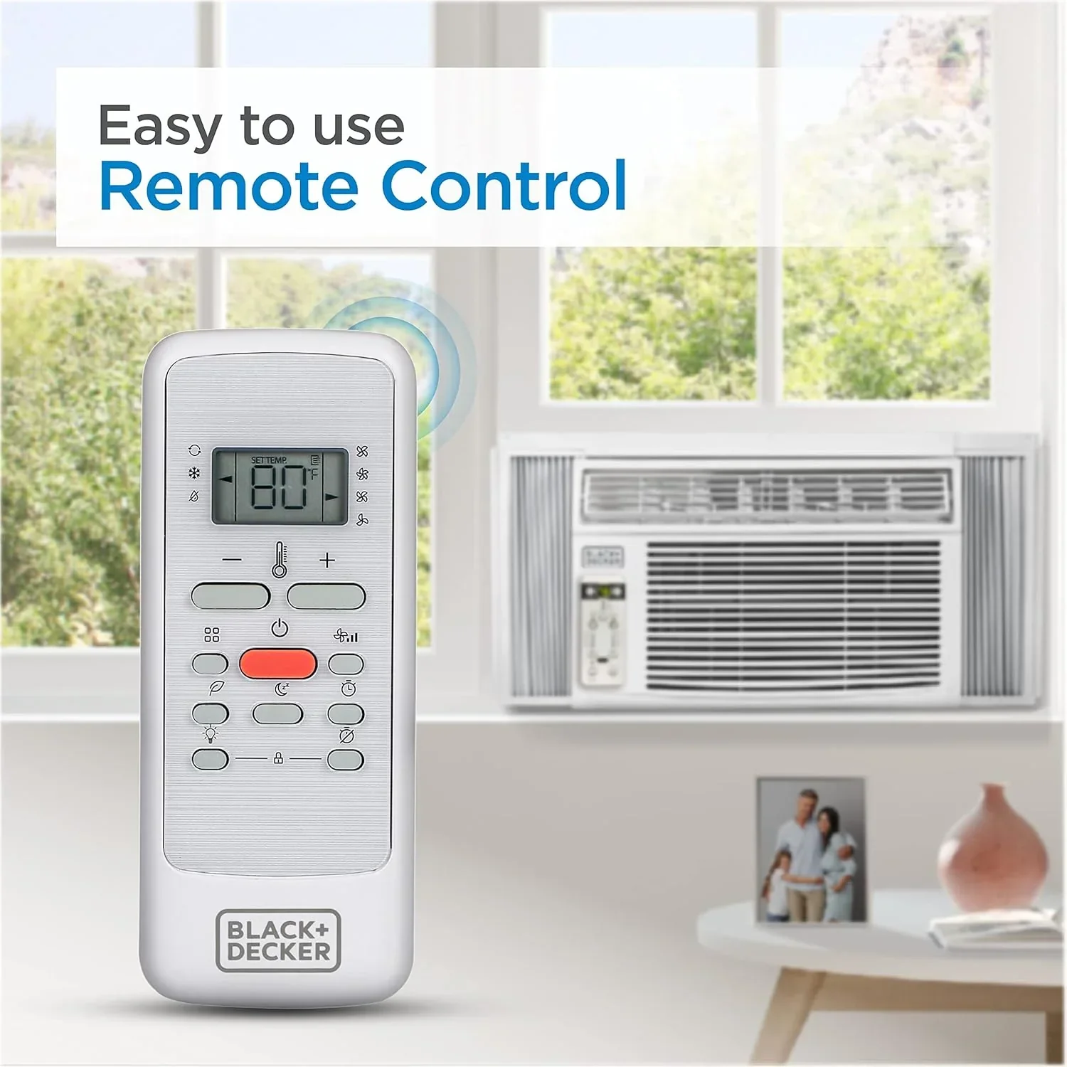 Climatiseur de fenêtre BLACK+DECKER 5000 BTU Refroidit jusqu'à 150 pieds carrés Commandes mécaniques