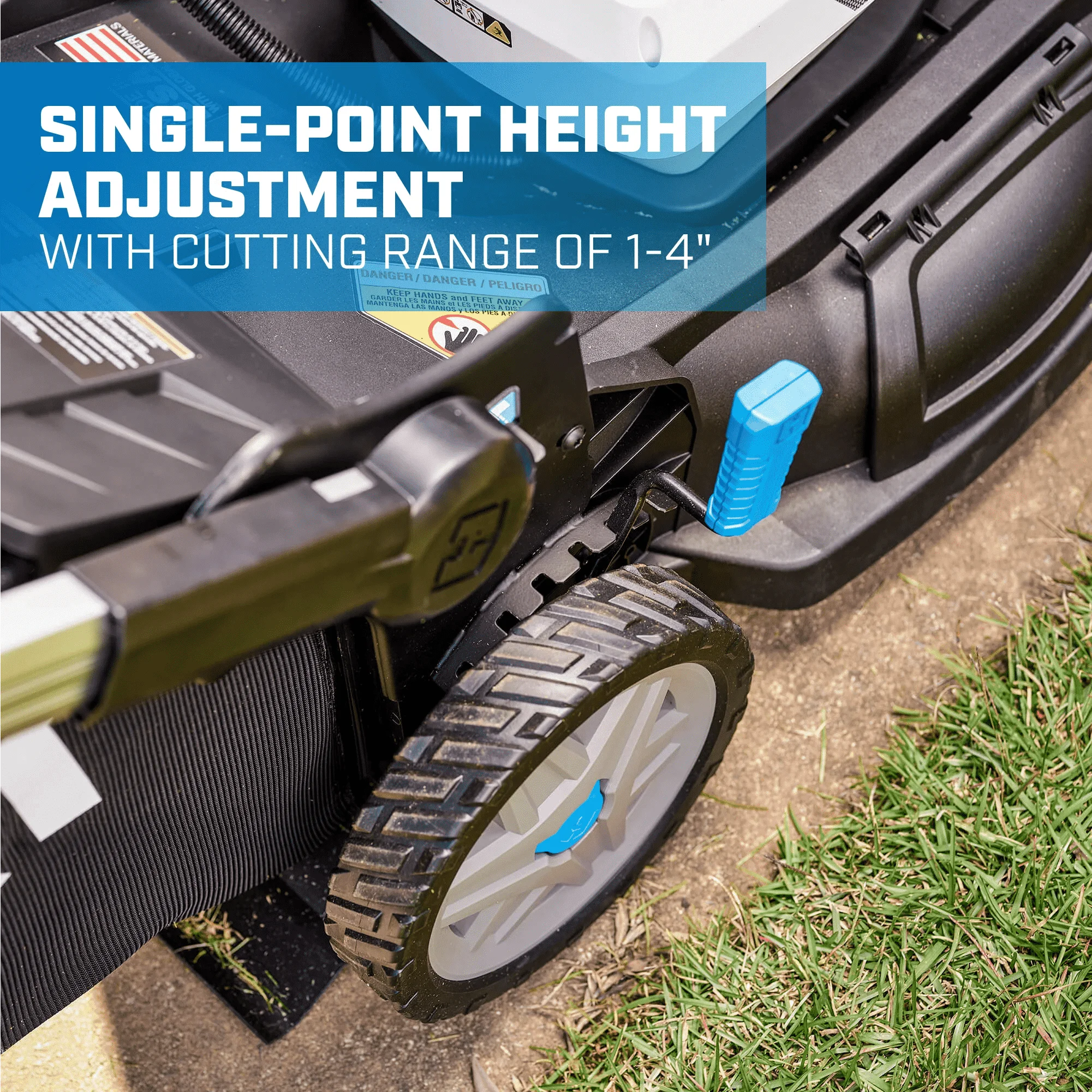 21-inch Supercharge Dual Blade Self-Propelled Mower Kit 40V two 6.0Ah Lithium-Ion Batteries - Image 5