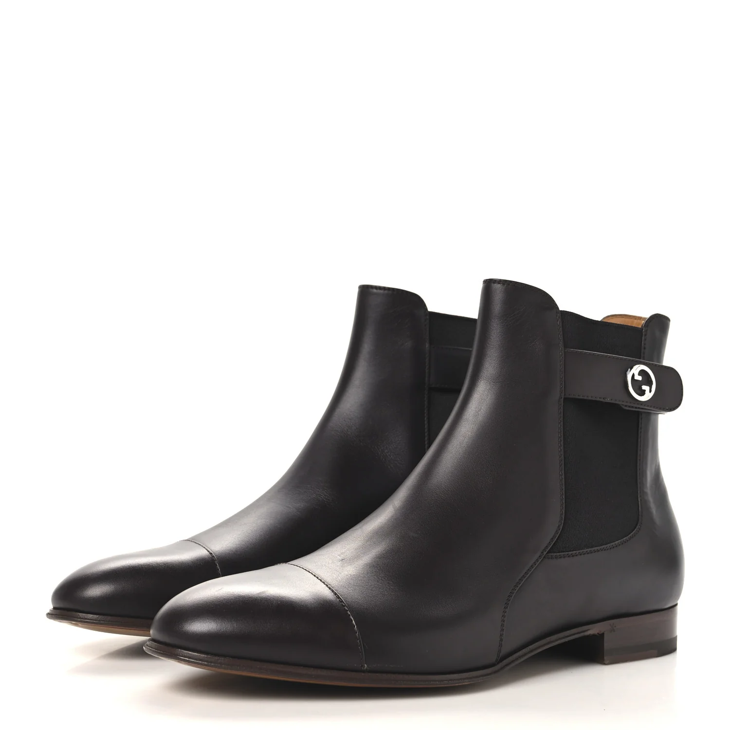 Calfskin Mens Blondie Chelsea Ankle Boots 8 Cocoa