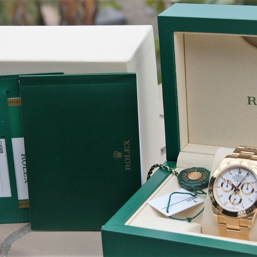 [Super Clone]Rolex Daytona Yellow Gold / White / Oyster m126508-0001