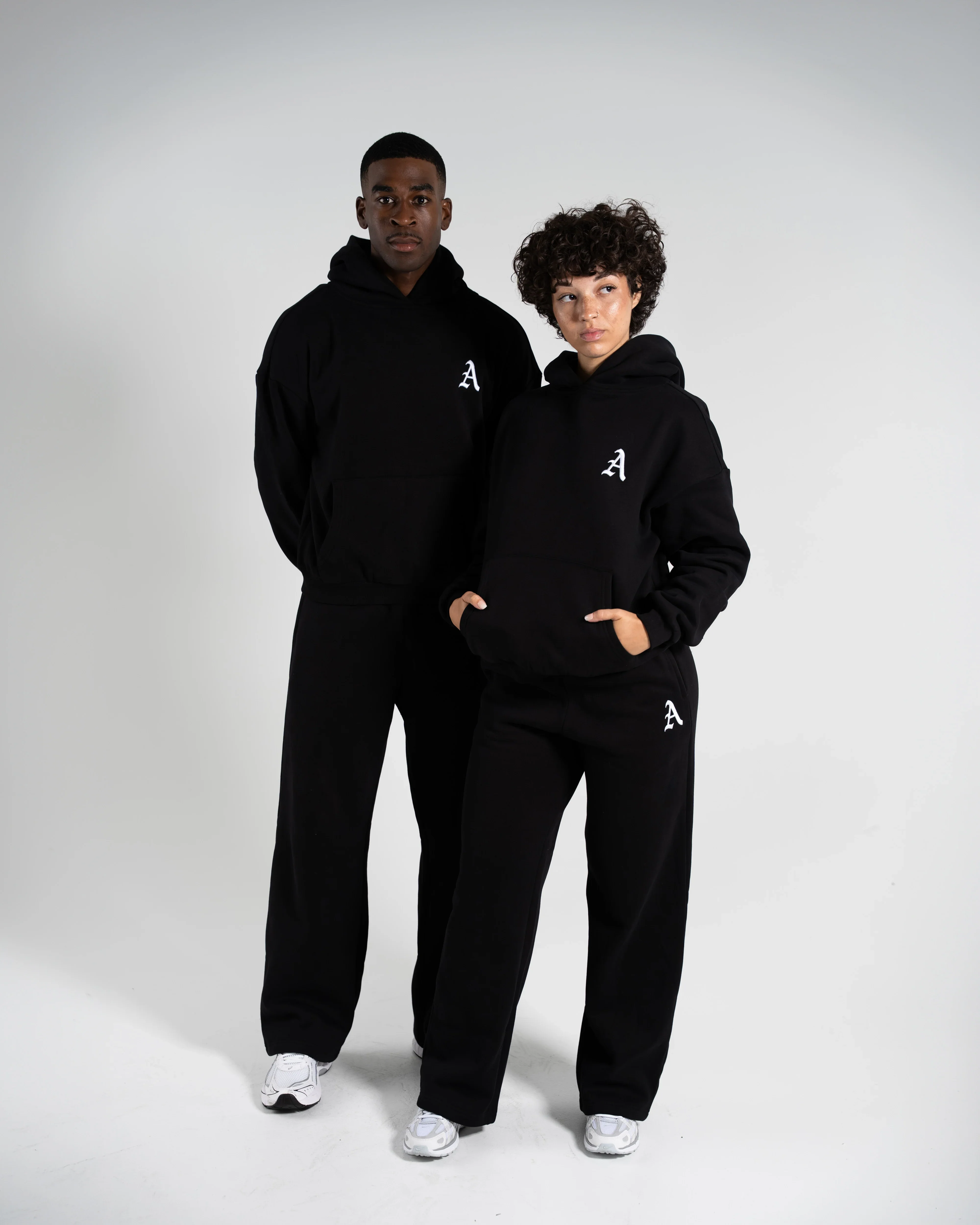 Staple Emblem Fleece Hoodie - Black
