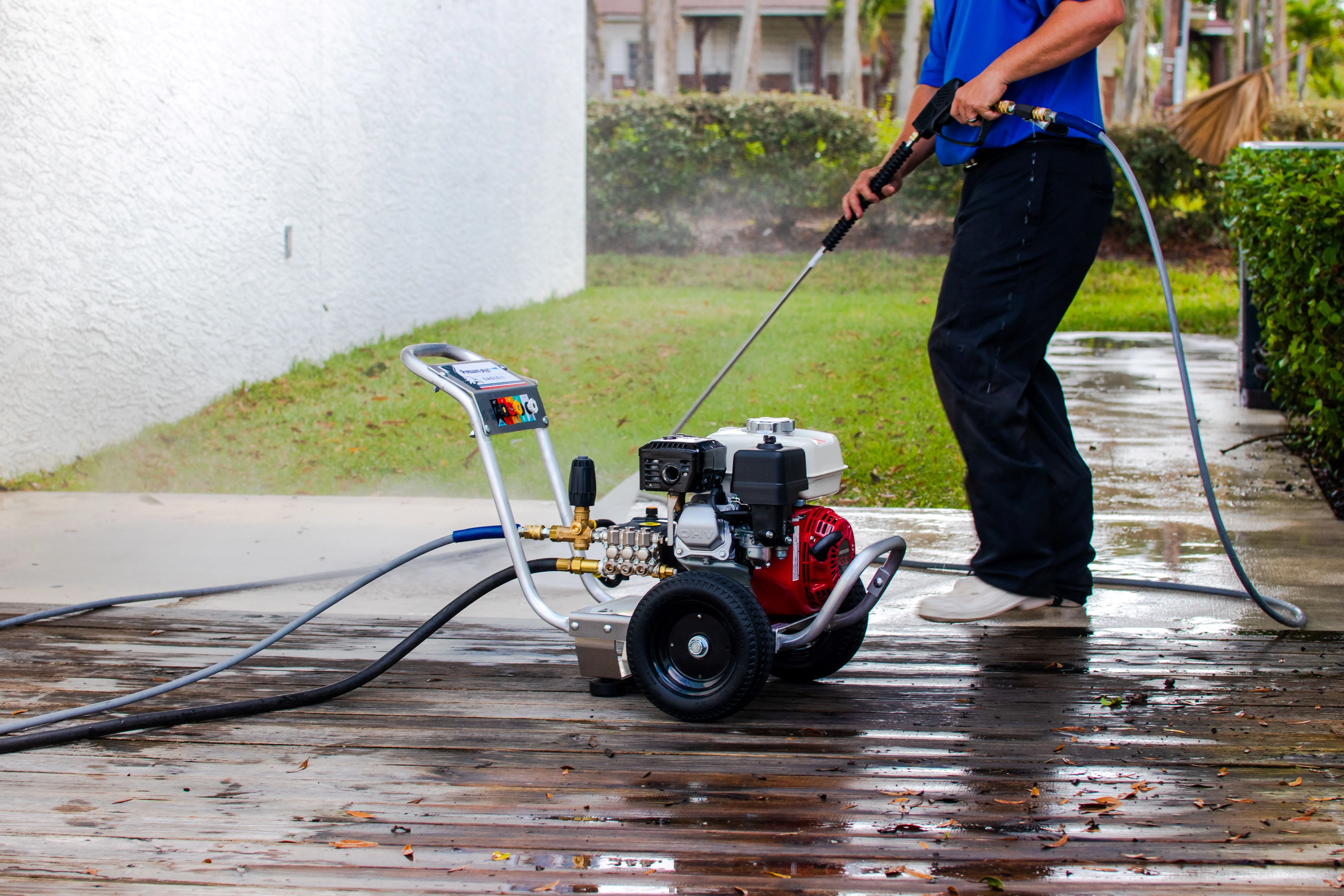Pressure - Pro Eagle II Series 4000 PSI 4.0 GPM Gas Cold Water Belt Driven Pressure Washer with Honda GX390 Engine, AR Pump