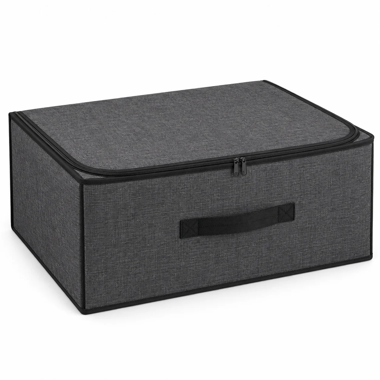 Charcoal Structured Wardrobe Storage Bag, Wide