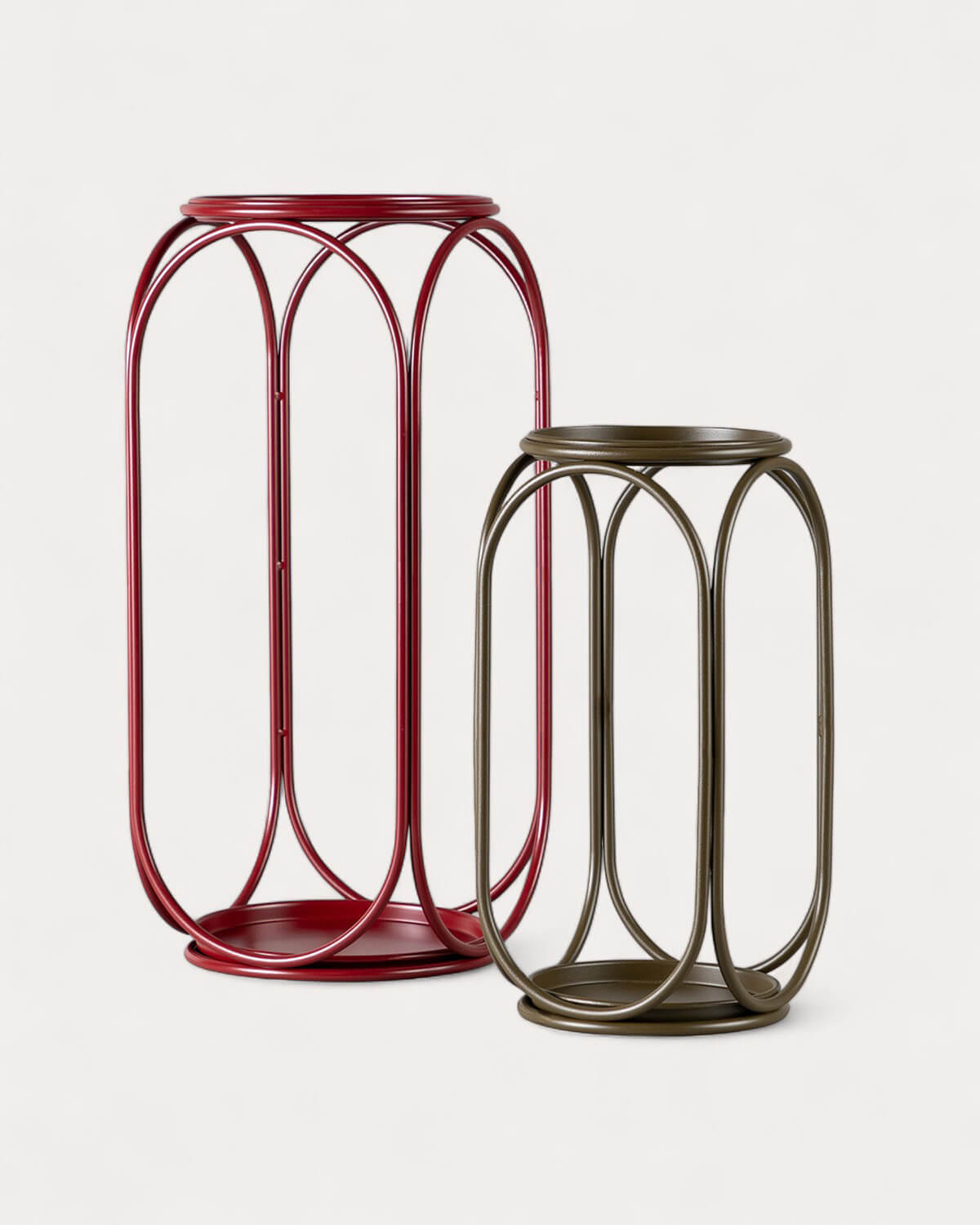 Hans - Pack 2 Soportes para Plantas de Metal Hans