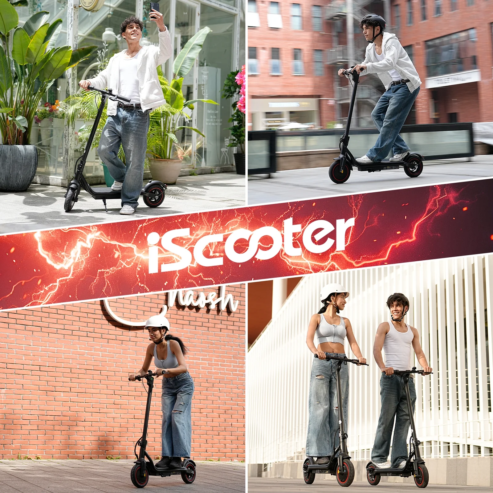 Electric Scooter Adult, 350W Motor, 21 Miles Long Range, 19 mph 8 5" Pneumatic tire Folding Commuter Electric Scooter for Adults Teens, Superior Performance Smart App Dual Braking(Black) Image 9