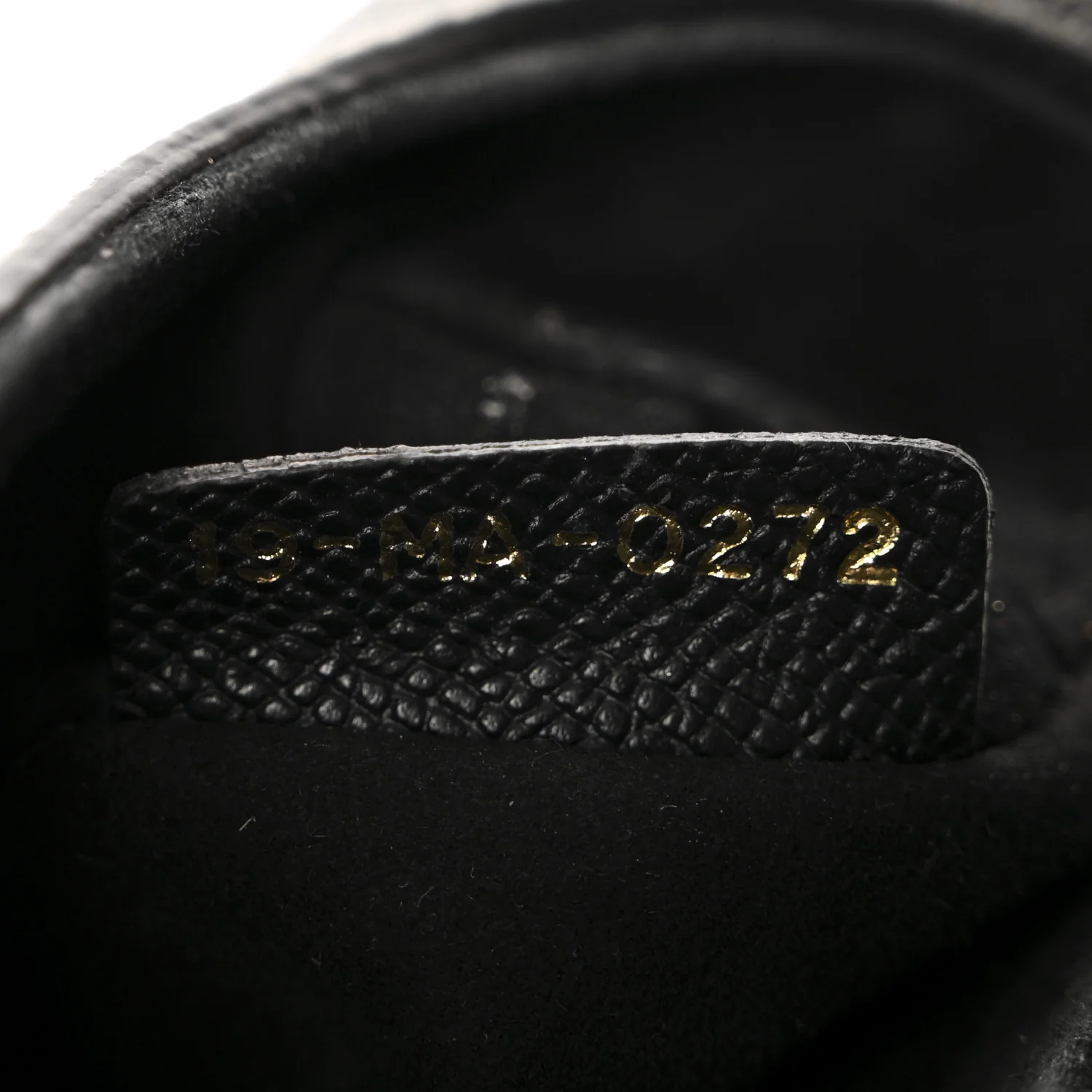 Grained Calfskin Mini Saddle Bag With Strap Black