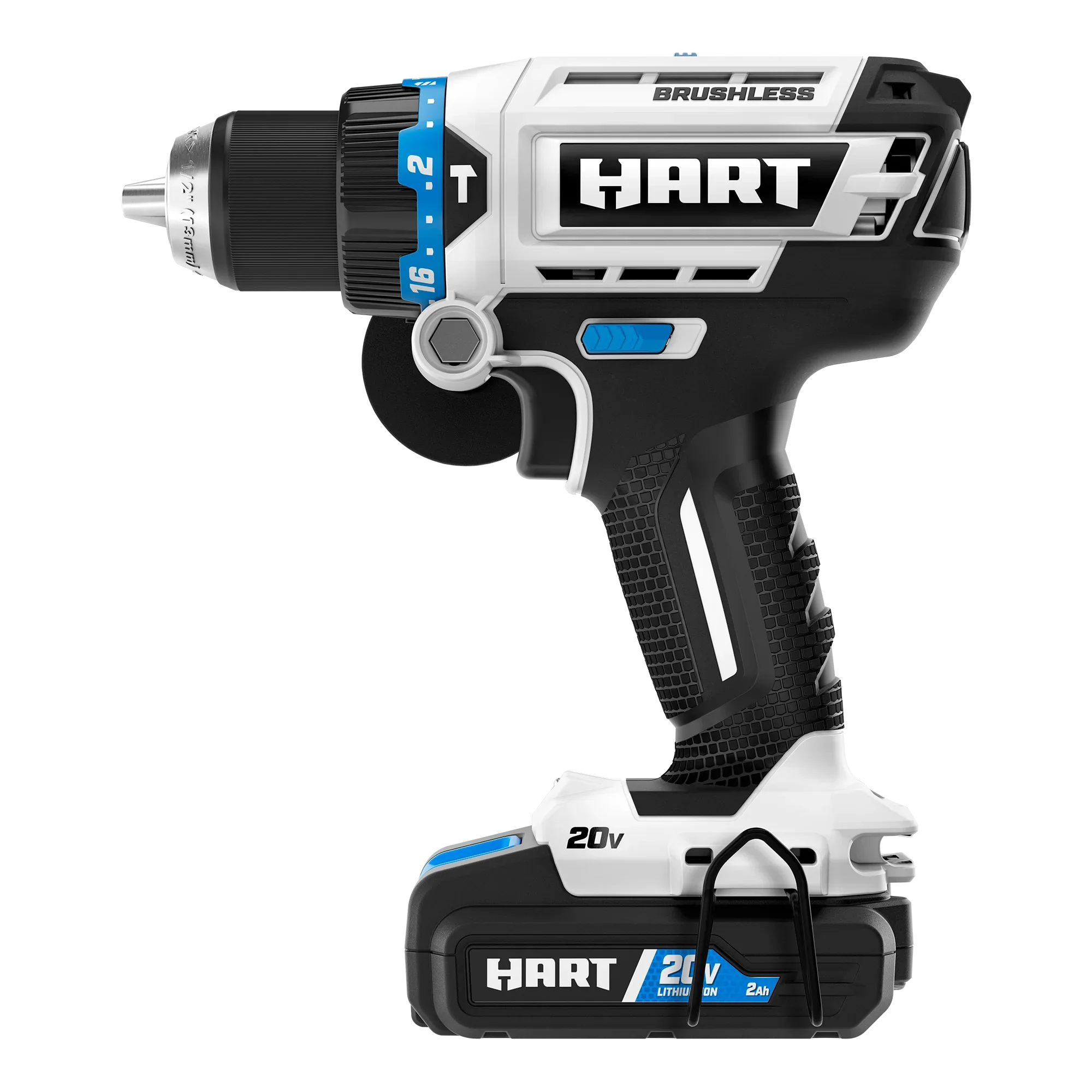 HART 20-Volt Brushless 1/2 Hammer Drill Kit