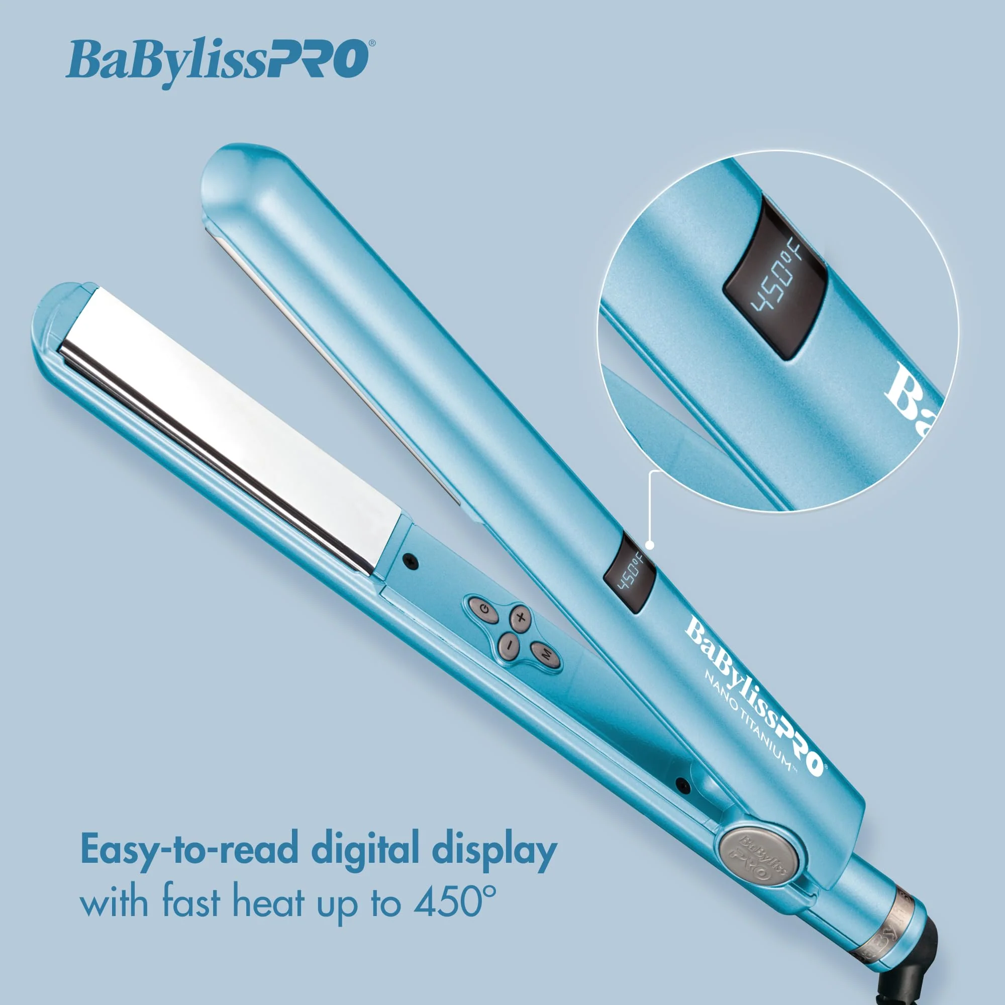 BaBylissPRO 1 Nano Titanium Flat Iron Hair Straightener