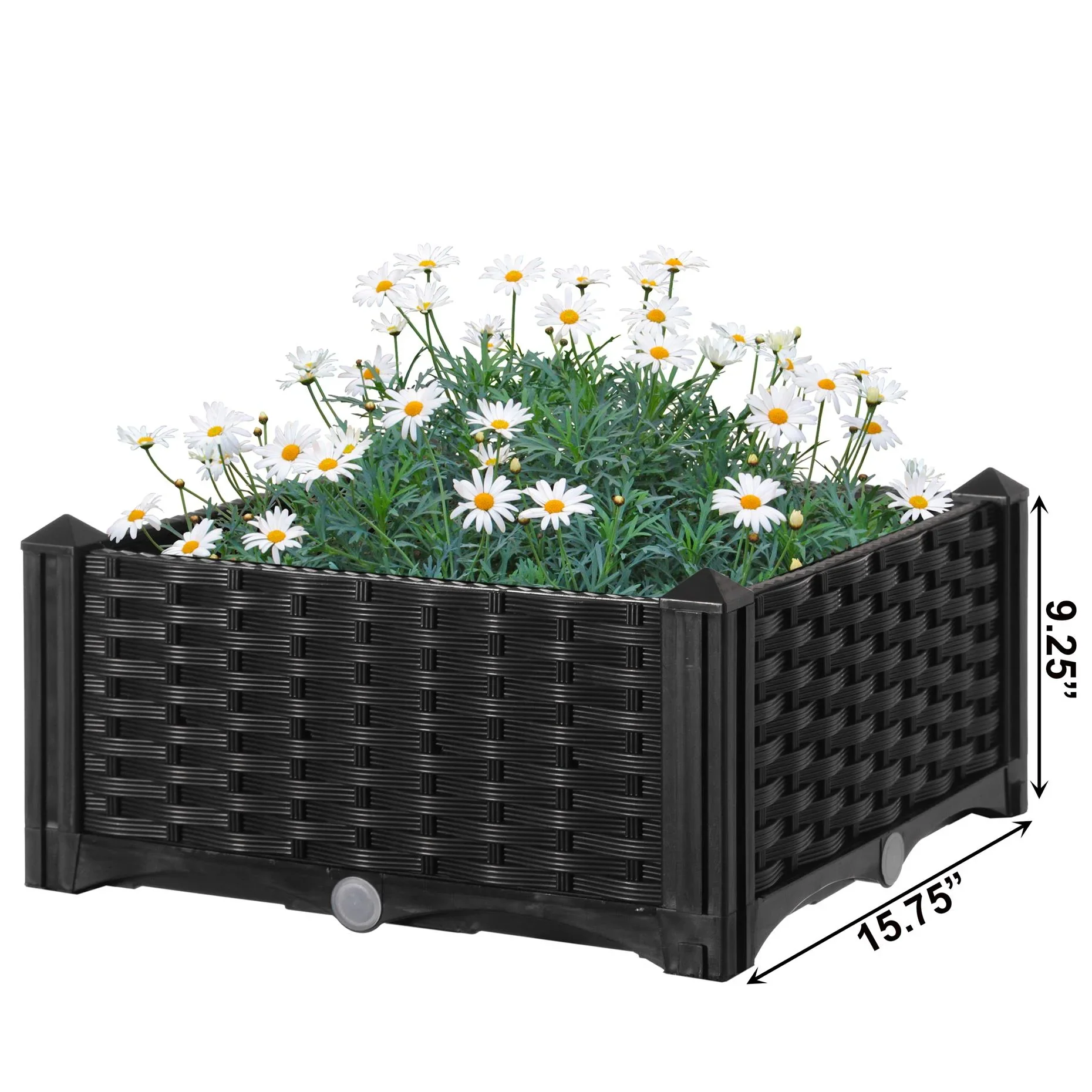 Raised Garden Bed Screwless Planter Bed, set of 4