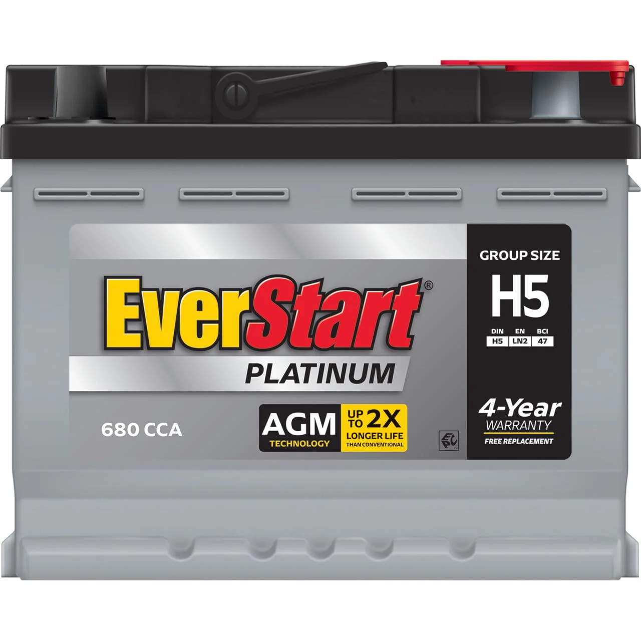 Platinum BOXED AGM Automotive Battery, Group Size H5 12 Volt, 680 CCA - Image 4