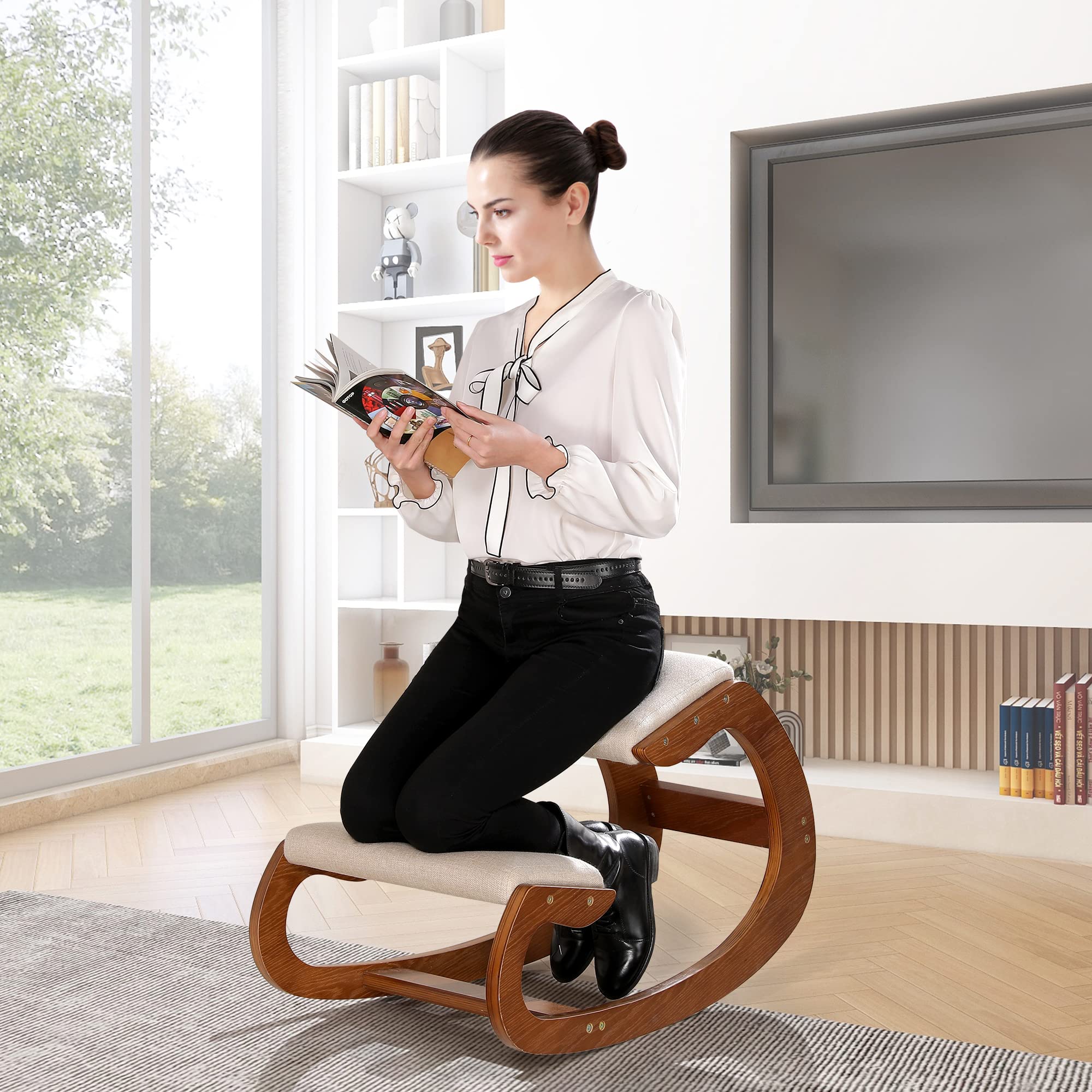 Predawn Ergonomic Kneeling Chair. Rocking Knee Chair