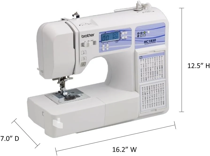 Machine à coudre et à quilter Brother HC1850, 185 points intégrés, écran LCD