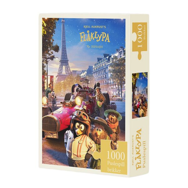Puslespill 1000 brikker Fra Paris til Pyramidene