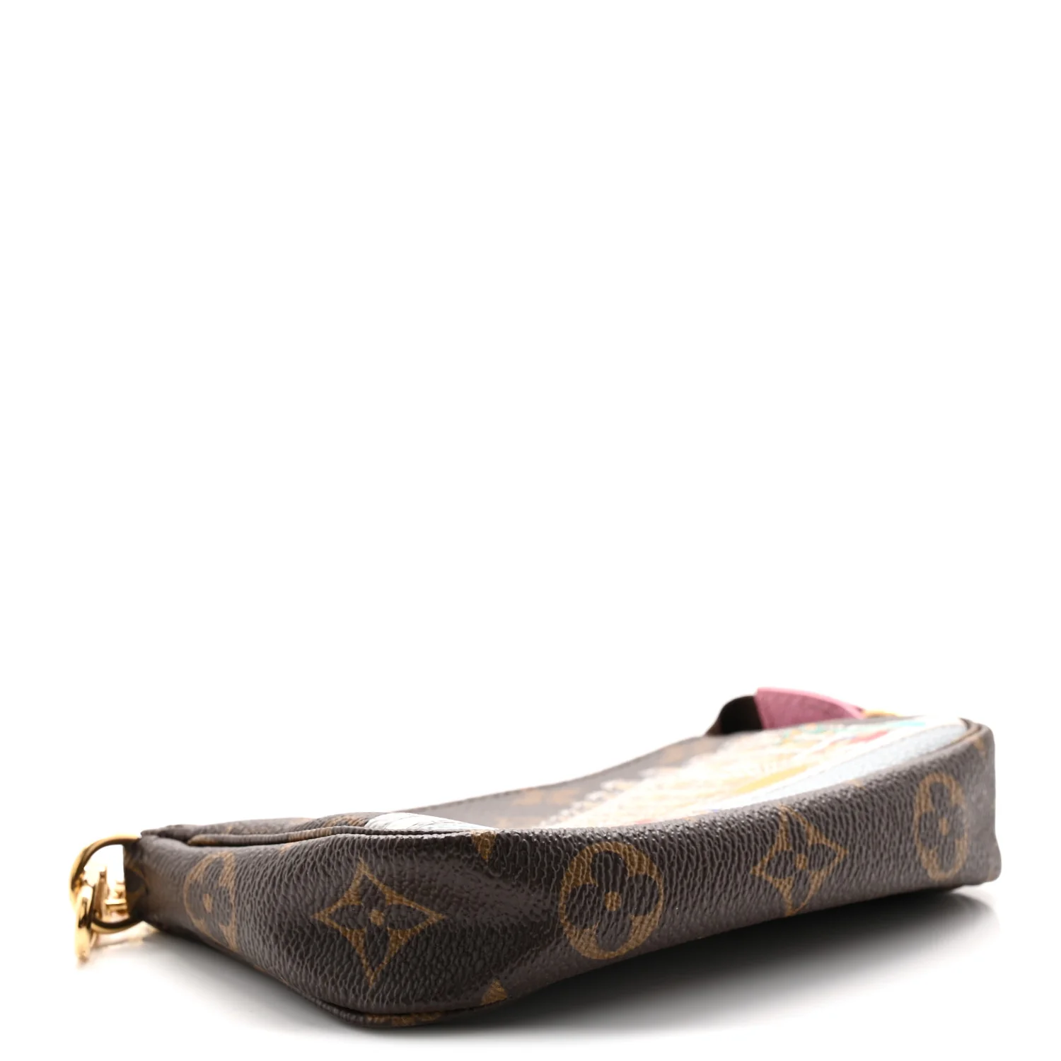 Monogram 2022 Christmas Animation Paris Mini Pochette Accessories Pink