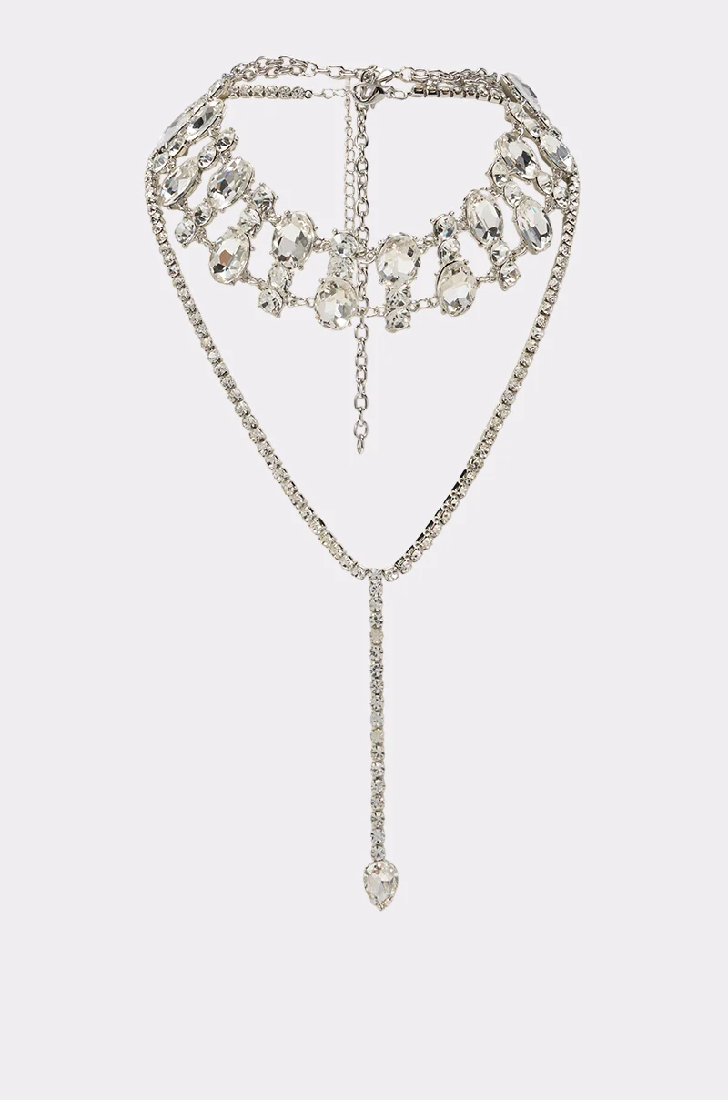 DIAMOND LOVER LAYERED NECKLACE SET - Akira Store