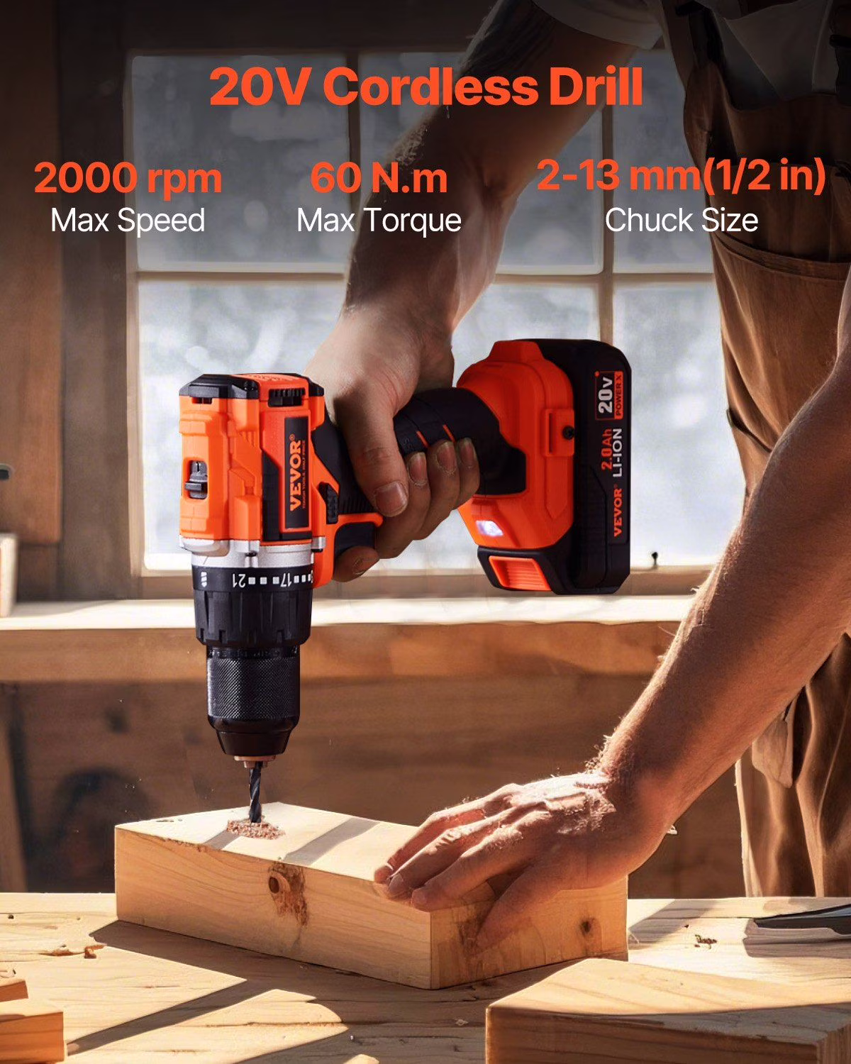 Tool Combo Kit Max 20V Cordless 2-Tool Set with 2.0 Ah Batteries, Ideal for DIY Projects
