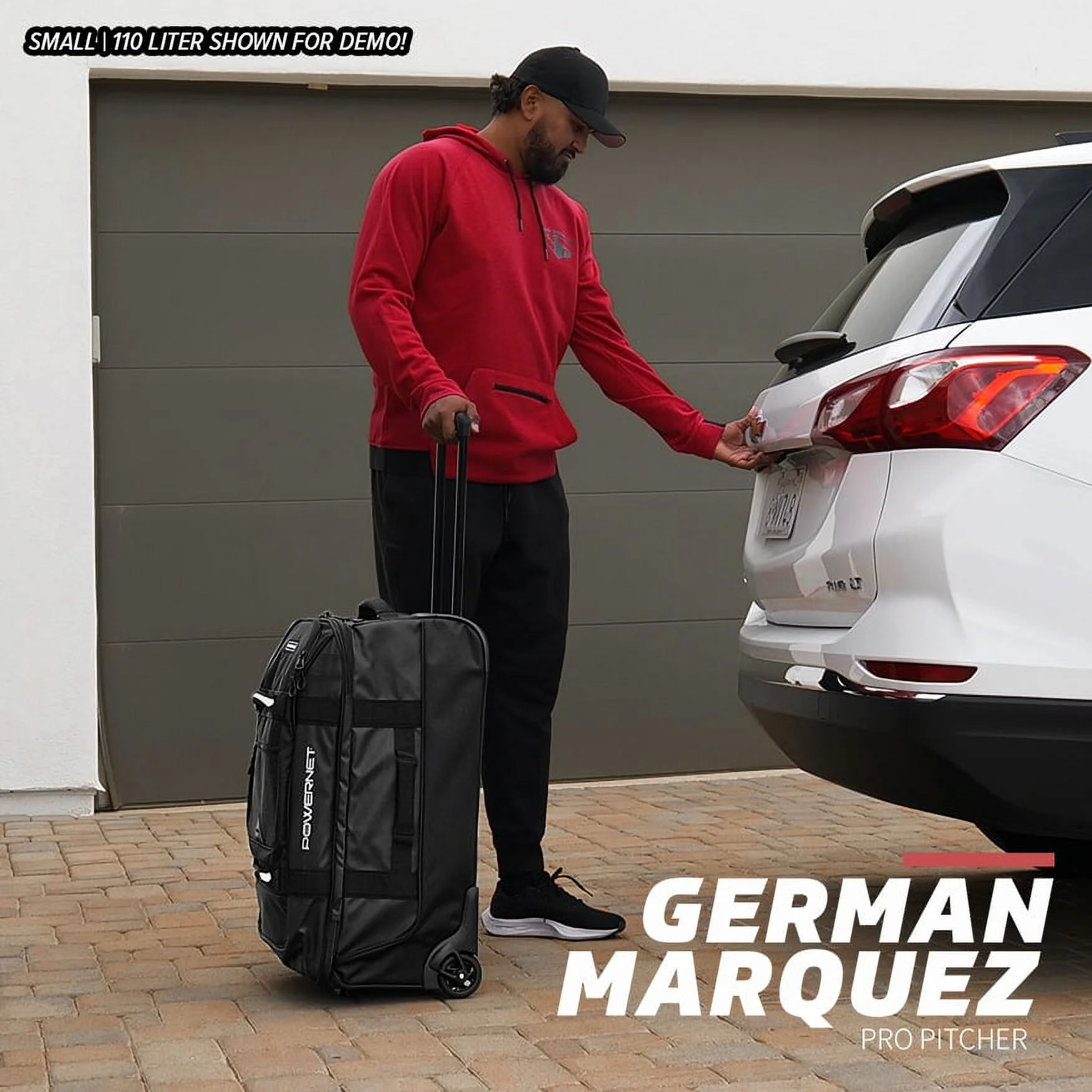 Rolling Duffle Bag with Wheels Handle, Baseball Travel Bag, Baseball Softball Bag for Catchers Gear, Travel Baseball Bag (Small| 110 L)(Small | 110 Liter) - Image 4