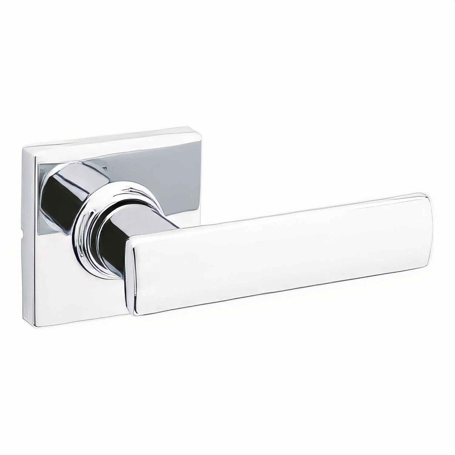 Kwikset 200BRNLSQT Breton Passage Door Lever with Square Rose - TA Screen Specialist, Inc.