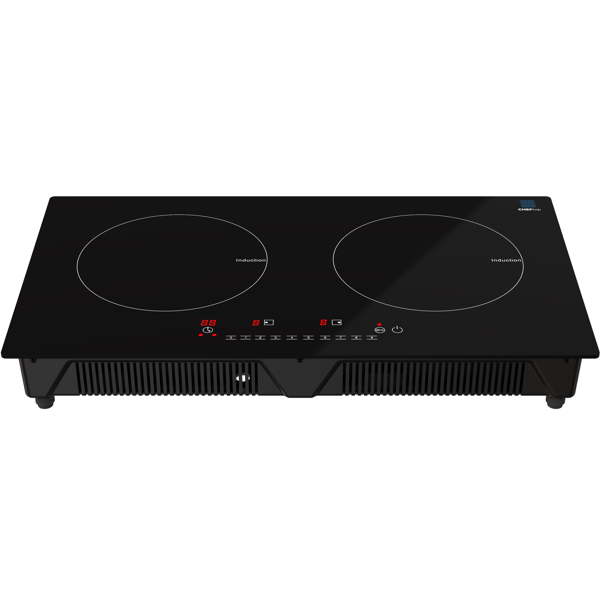 Drinkpod ChefTop Induction 2 Burner Cooktop - Portable 120V Digital CE