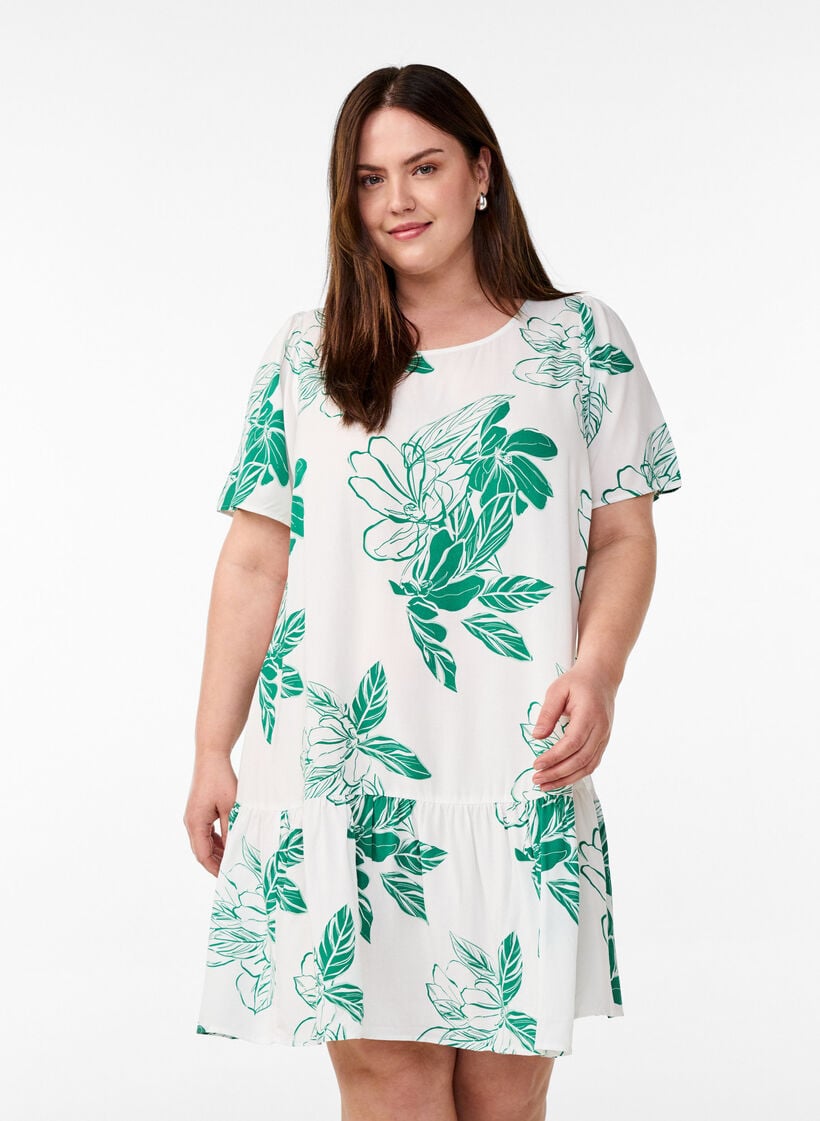 Zizzi Dress in viscose with cutline