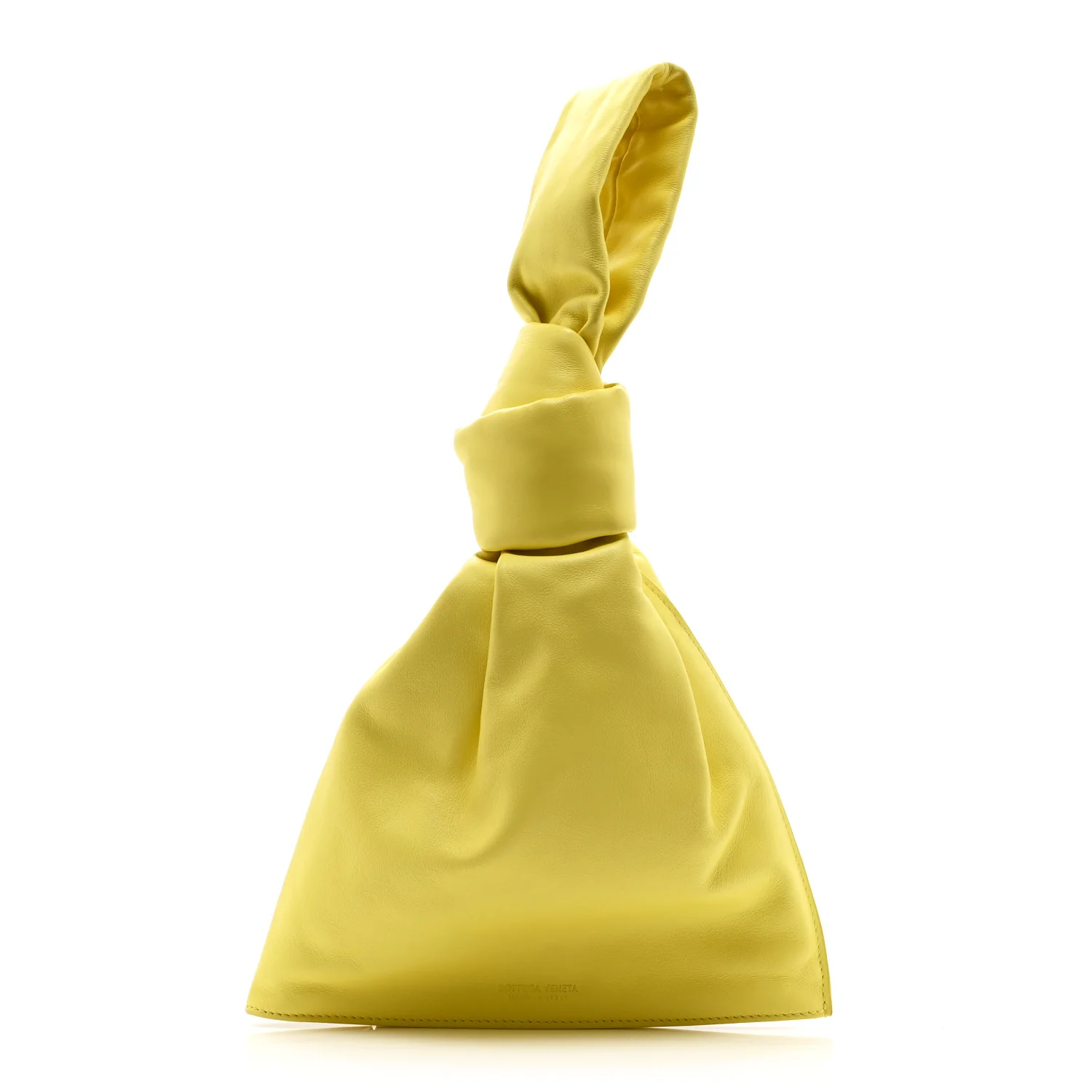 Calfskin Mini BV Twist Yellow