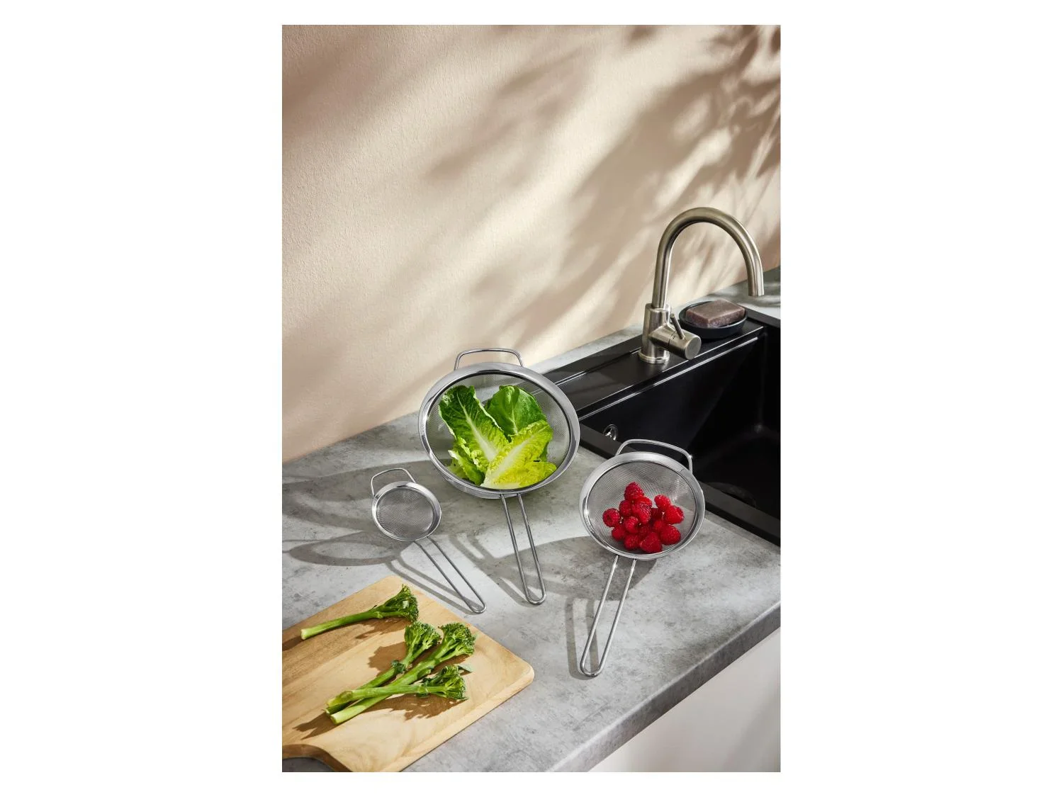 SILVERCREST Set de 3 passoires en acier inoxydable