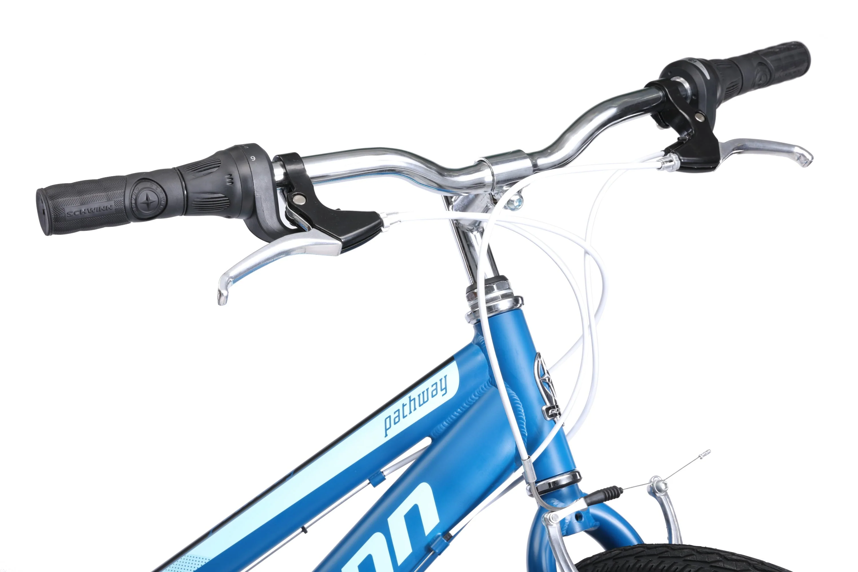 Pathway Multi Use Bike, 700c wheels, 18 speeds, womens frame, blue, 28 inch wheel size, hybrid Image 3