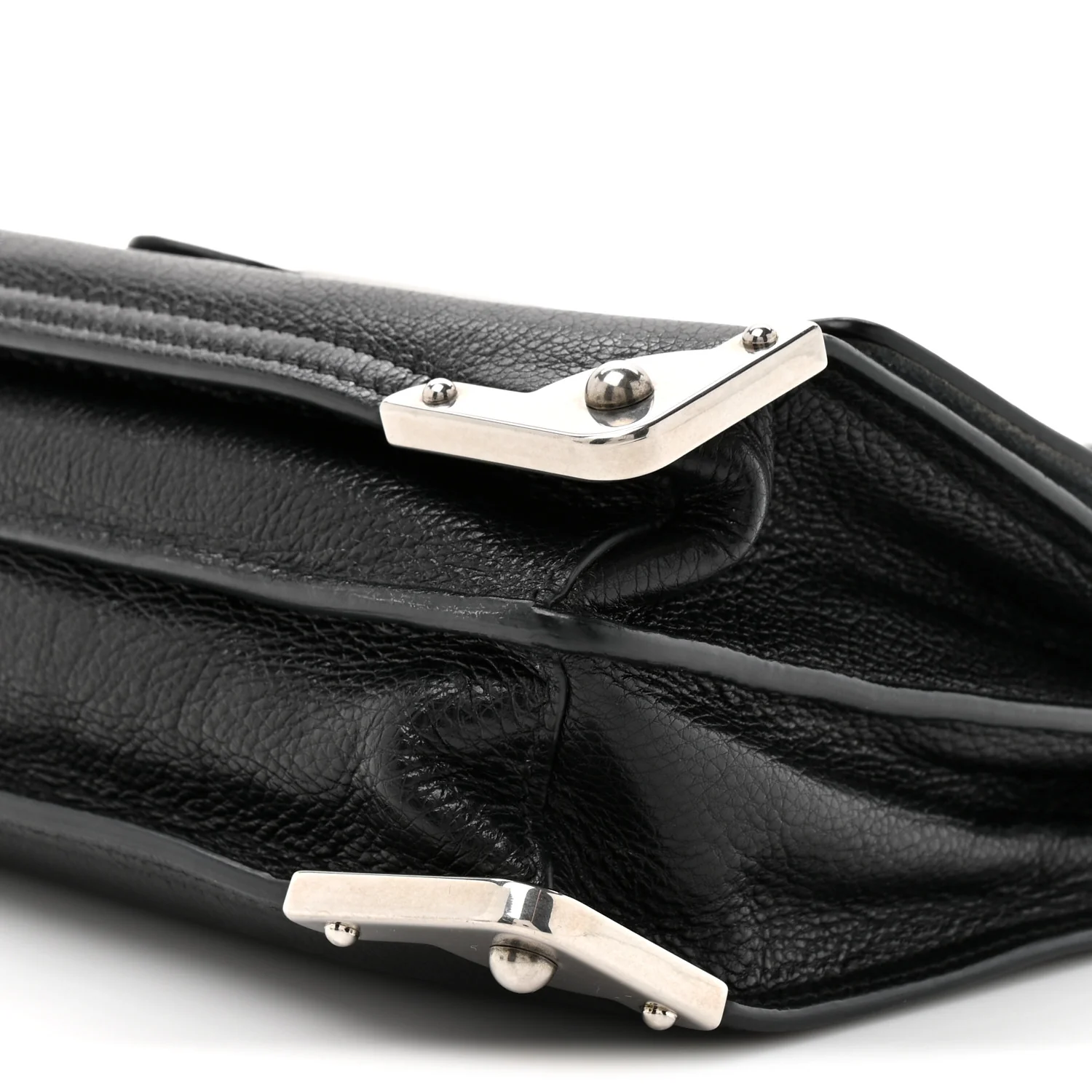 Glace Calf Soft Cahier Bag Black Astrale