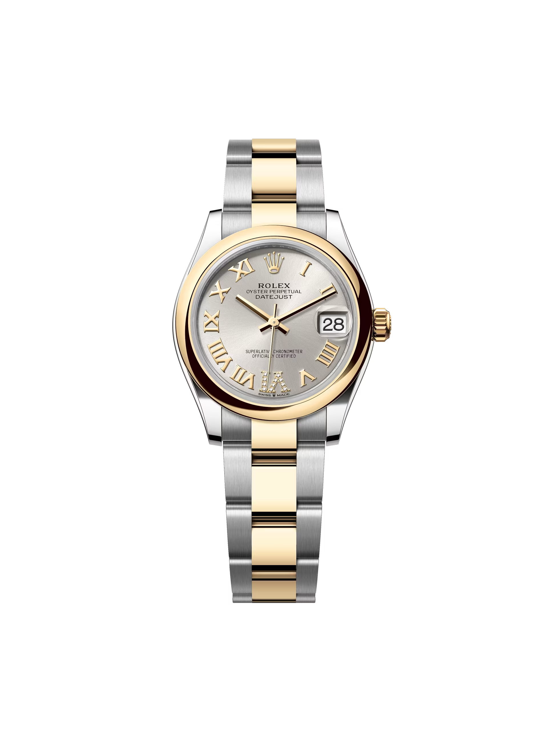 【Super Clone】RLX Datejust m278243-0003/0004 31mm Silver Dial Yellow Rolesor Oyster Watch