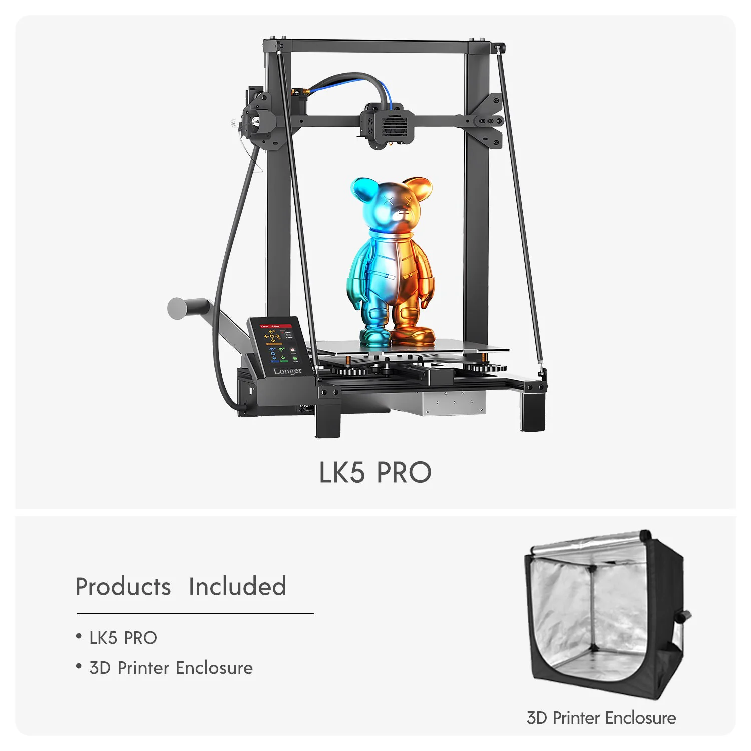 Imprimante 3D FDM LK5 PRO plus longue