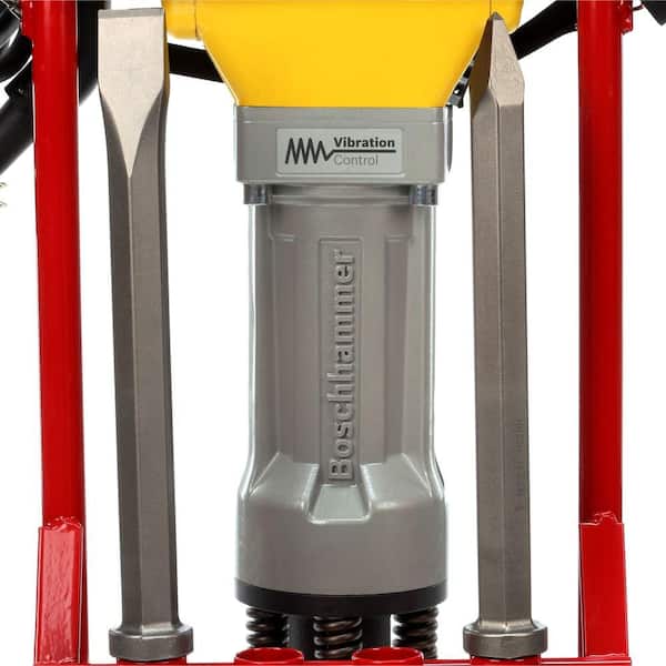 Brute 15 Amp 1-1/8 in. Corded Concrete Portable Electric Hex Breaker Hammer Kit with Cart and 2 Chisels - Image 7
