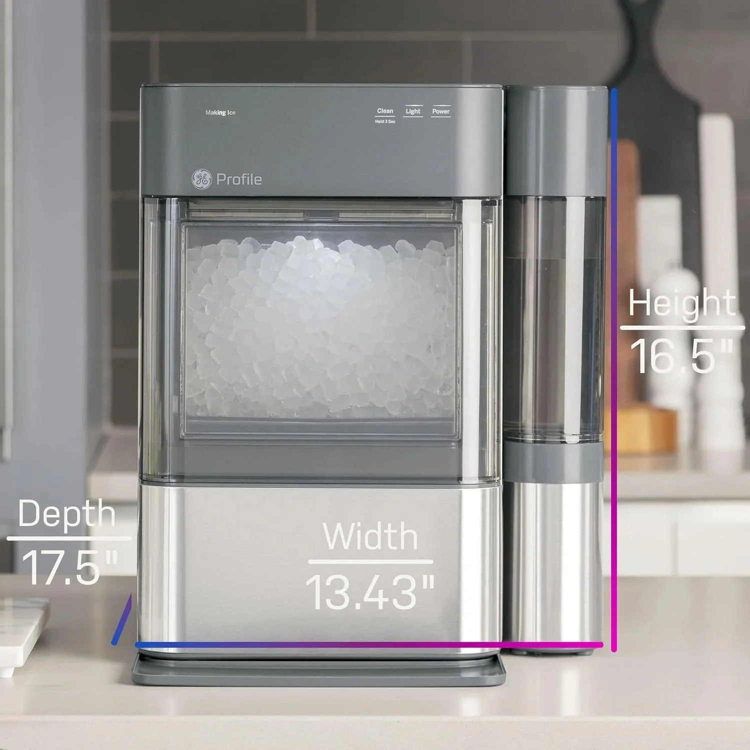 2.0 with 0.75 gallon Tank, Chewable Crunchable Countertop Nugget Ice Maker, Scoop Included, 38 lbs in 24 Hours, Pellet Ice Machine with Wifi…