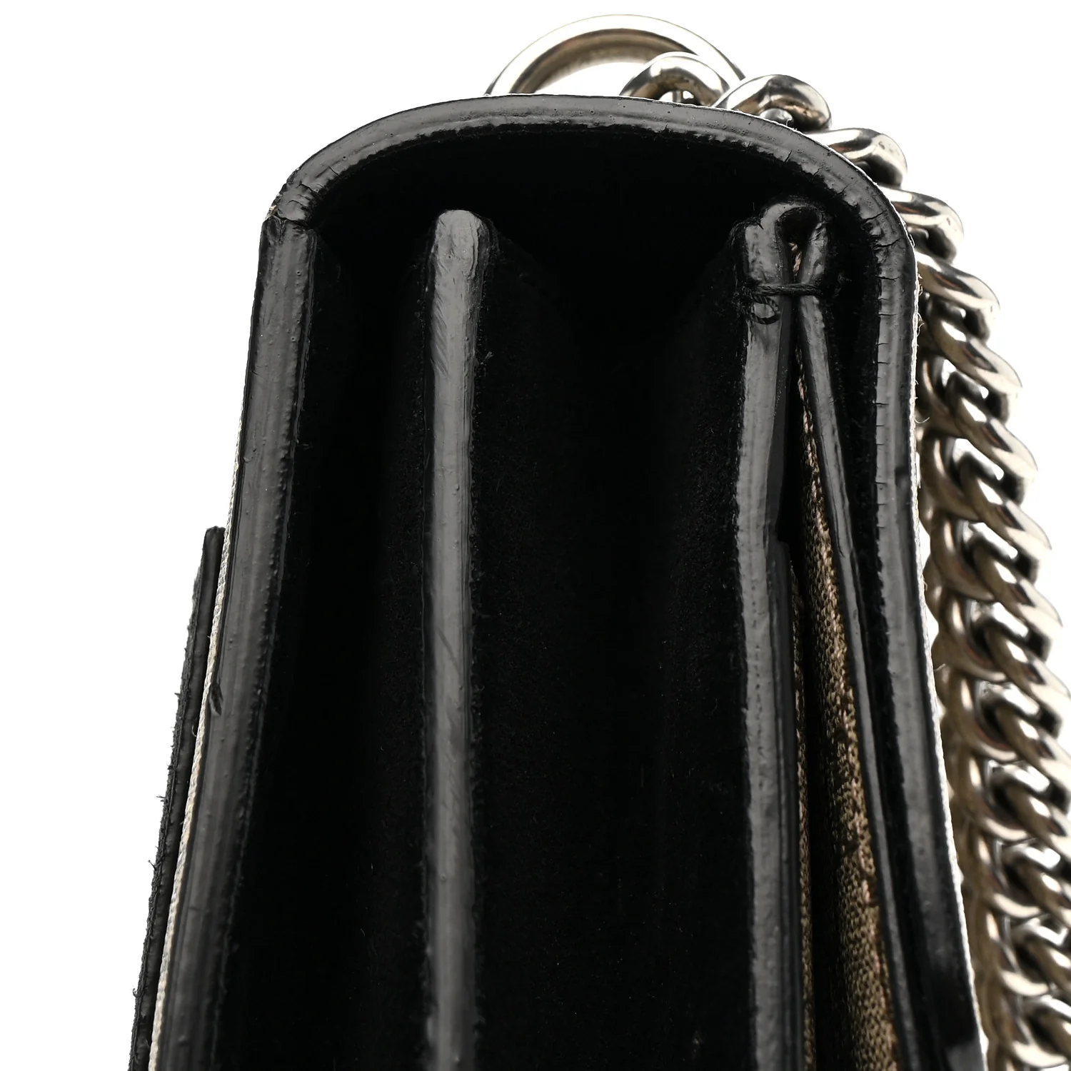 GG Supreme Monogram Medium Dionysus Shoulder Bag Black