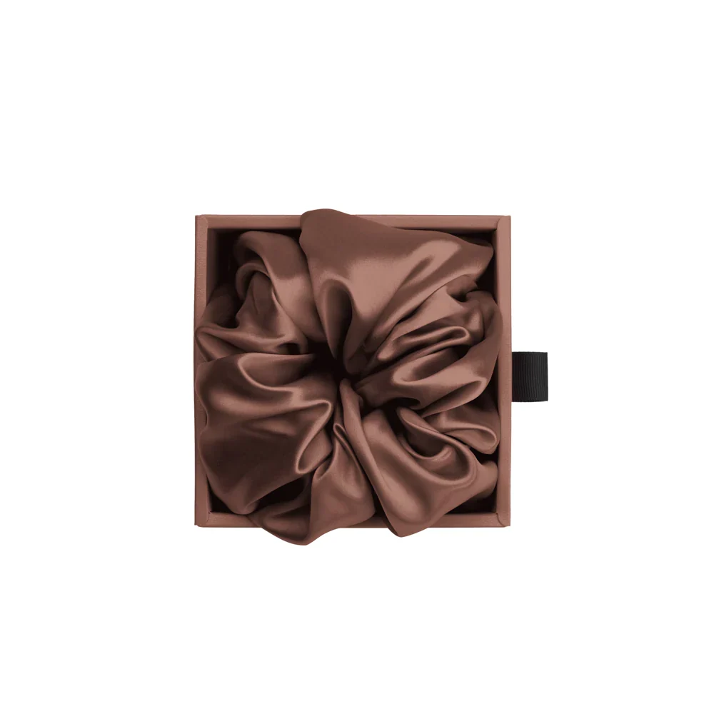 Blissy Oversized Scrunchie - Chocolate