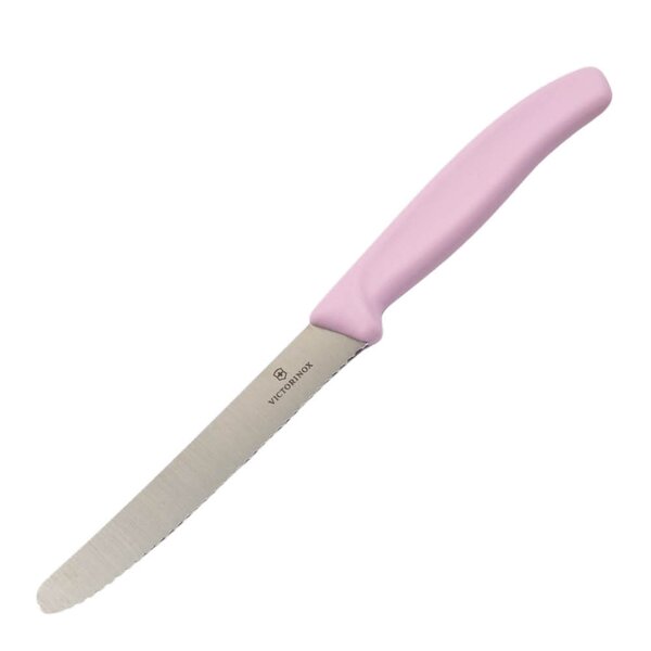 Swiss Classic tomatkniv 11 cm rosa