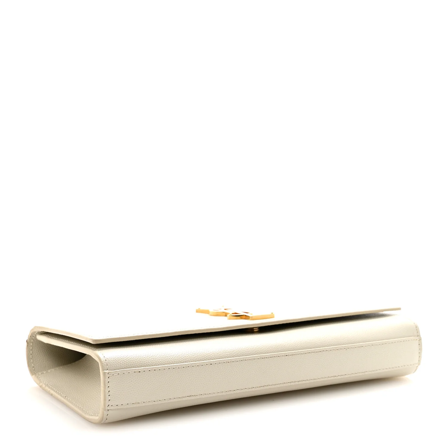 Grain De Poudre Classic Monogram Cassandre Clutch Crema Soft
