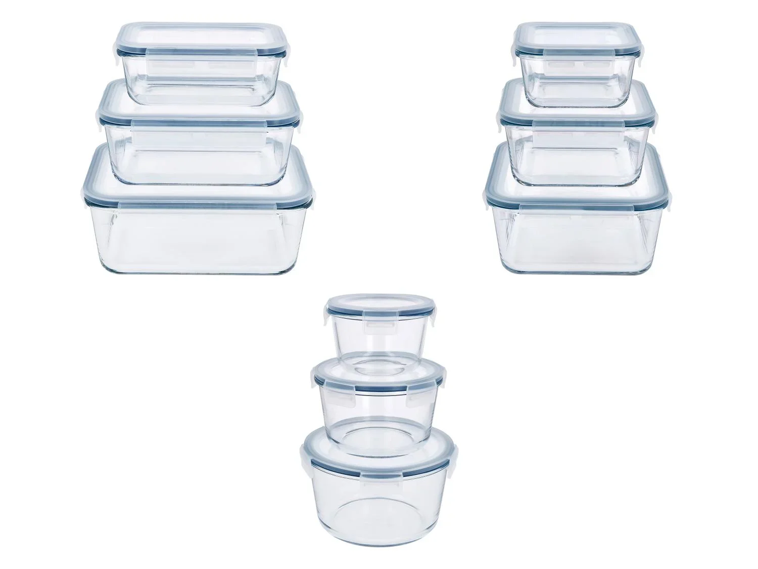 SILVERCREST Set de botes de conservation en verre