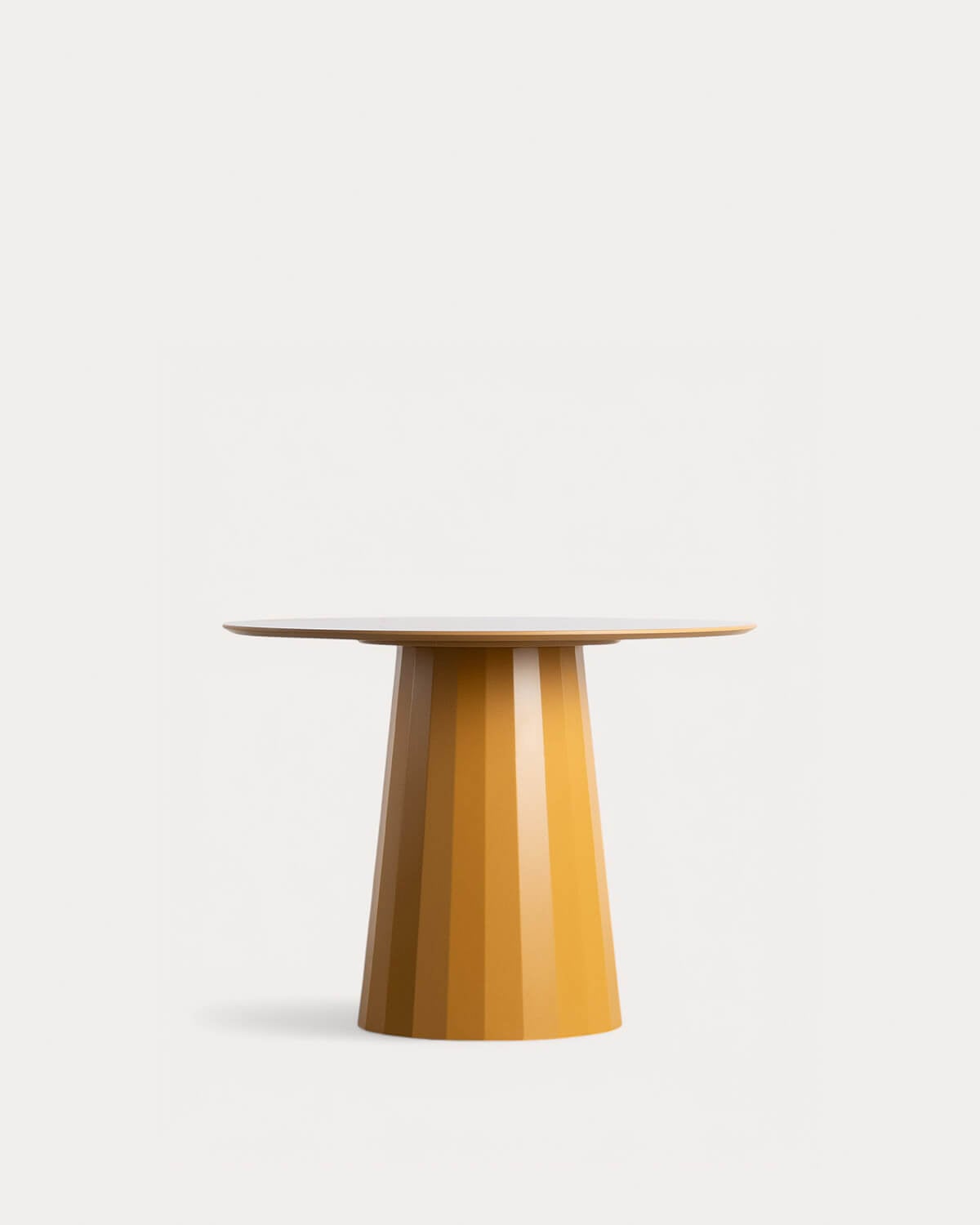 Irem - Mesa de Comedor Redonda de Madera y Metal (Ø100 / Ø120 cm) Irem