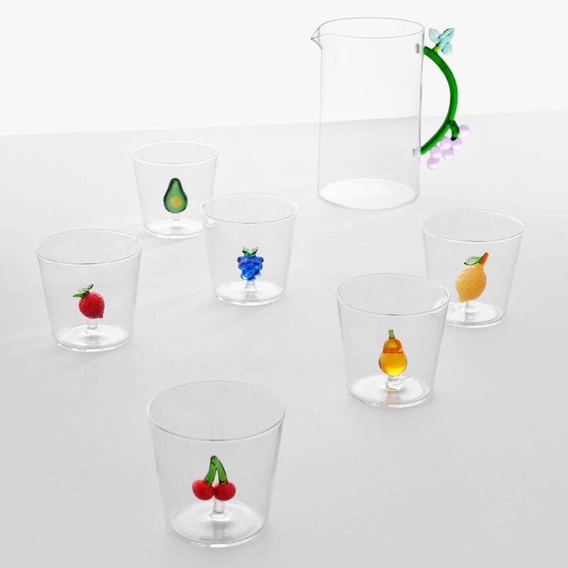 Fruits & Flowers vannglass 35 cl pære